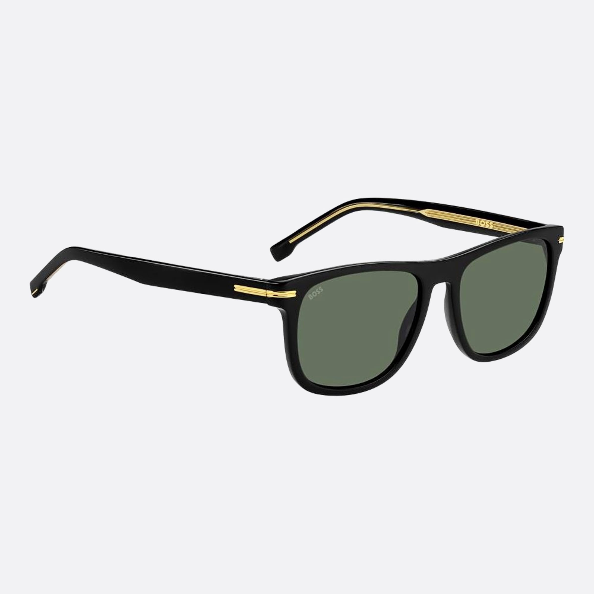 Boss 55mm Boss Black Rectangle Men Sunglasses - Side View