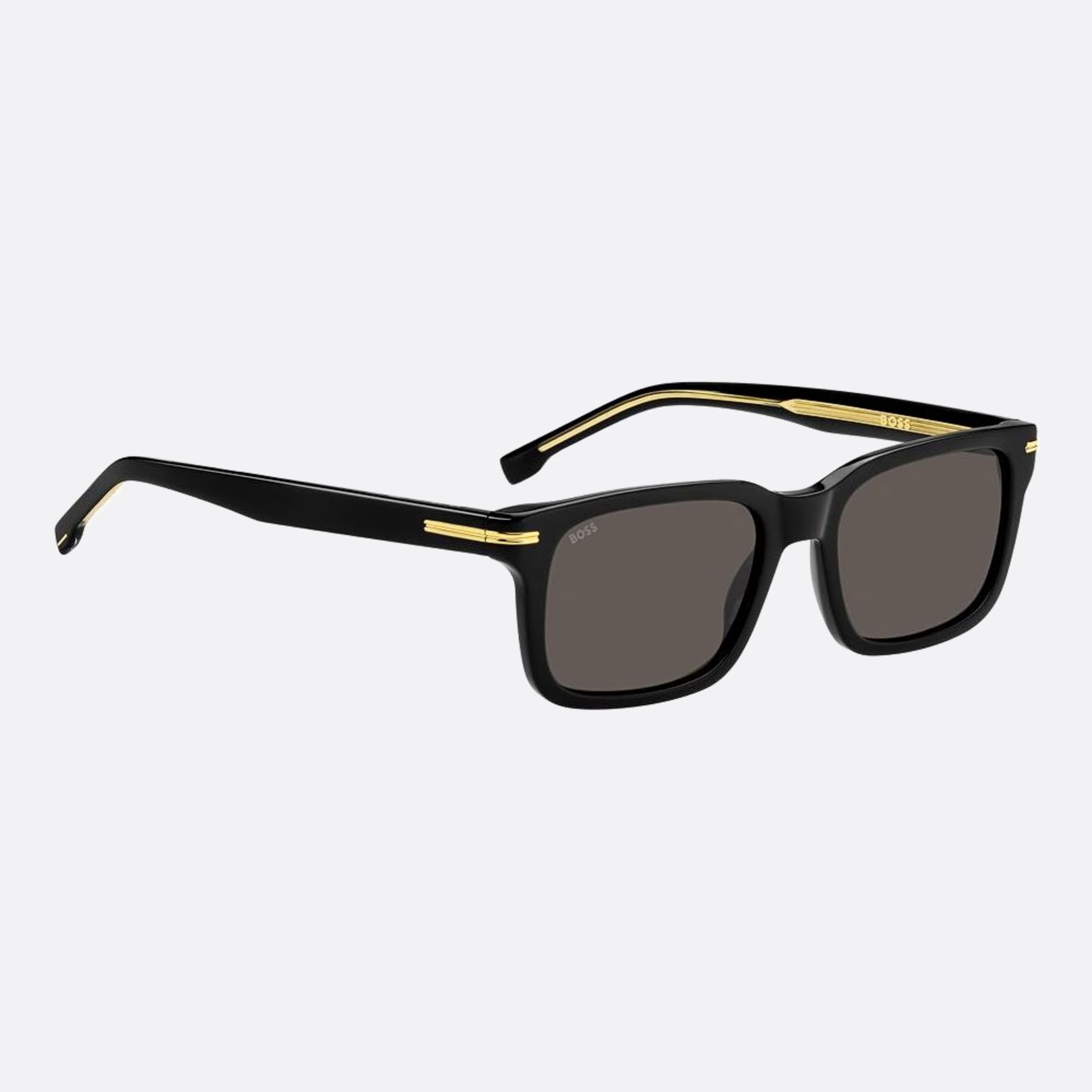 Boss 54mm Boss Black Squared Men Sunglasses - Side View