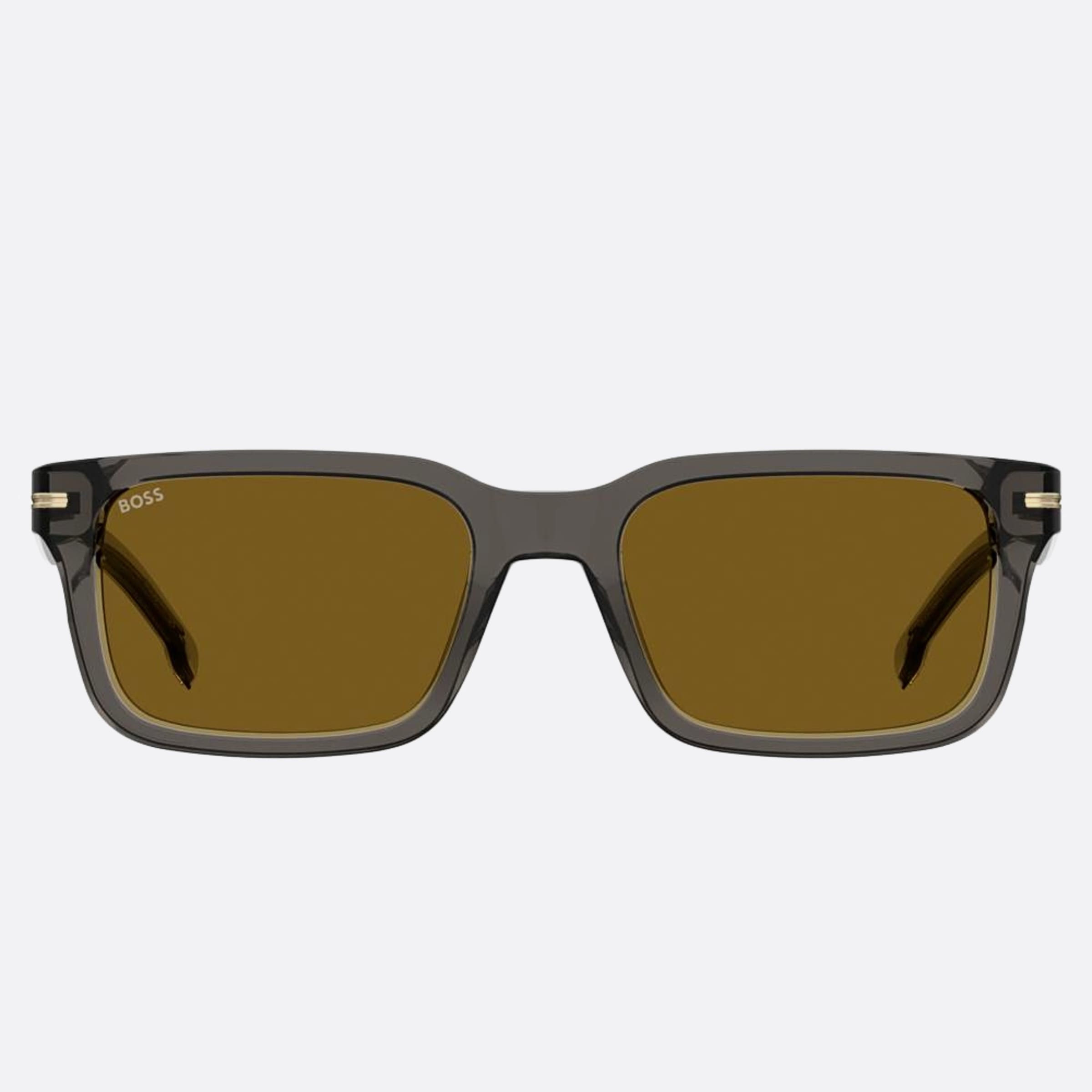 Boss 54mm Boss Kb7 Grey Squared Men Sunglasses - Main View