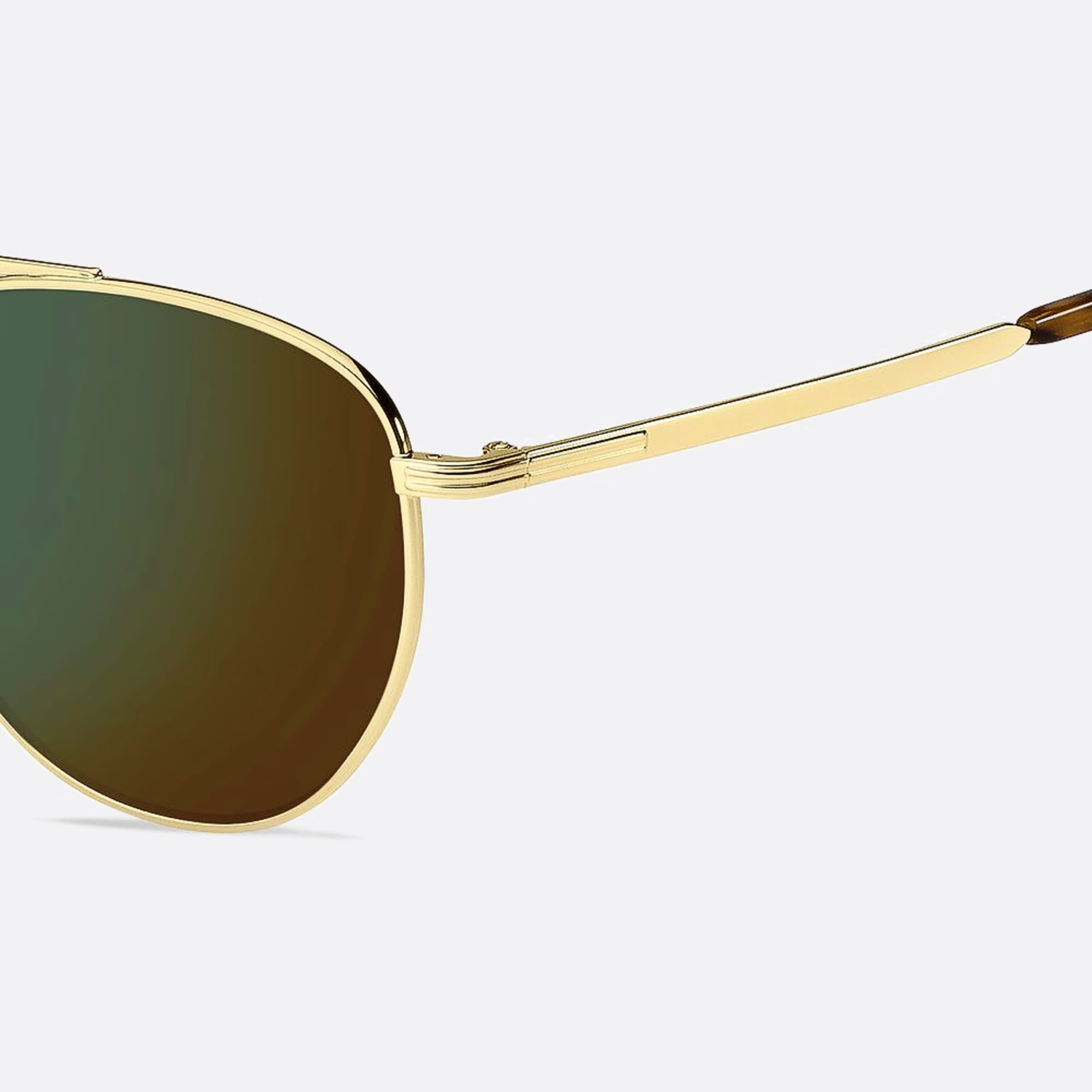 Boss 53mm Boss J5g Gold Pilot Men Sunglasses - Detail View