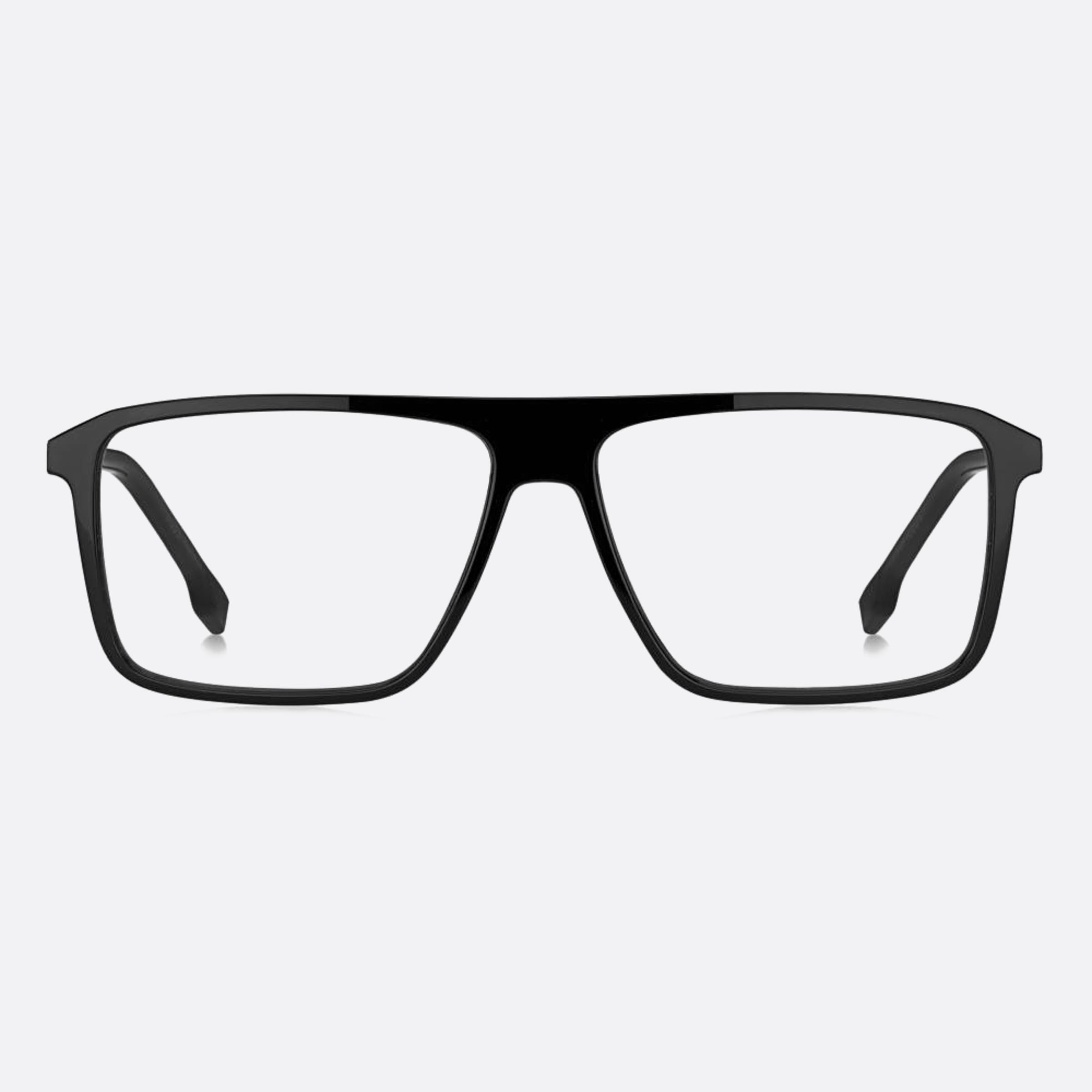Boss 56mm Boss Black Squared Men Eyeglasses - Main View