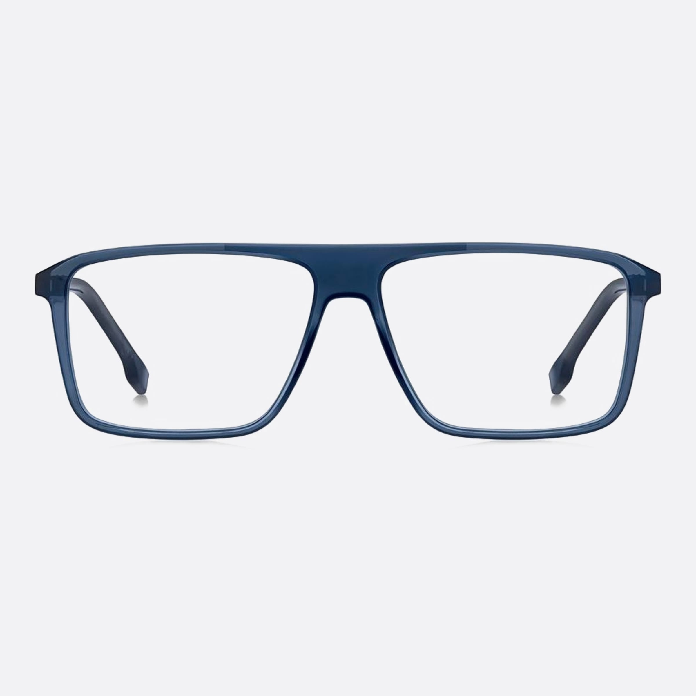 Boss 56mm Boss Pjp Blue Squared Men Eyeglasses - Main View