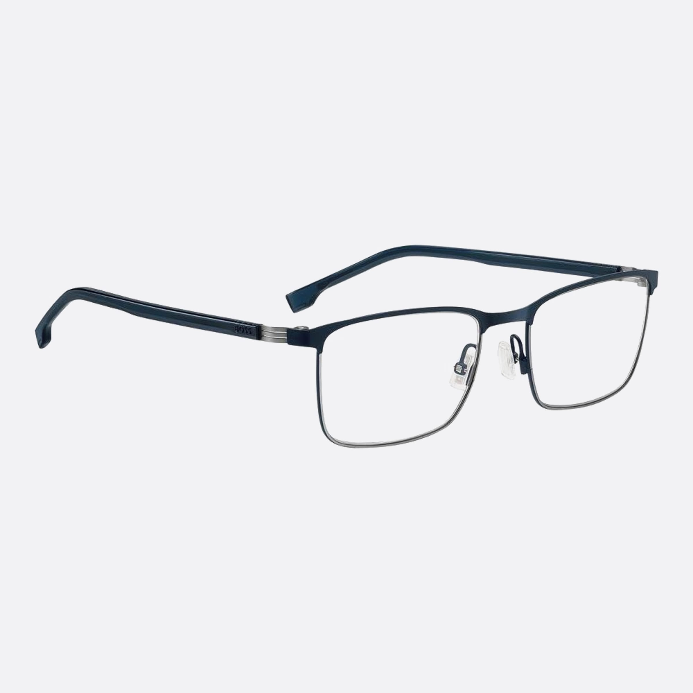Boss 54mm Boss Ku0 Blue Rectangle Men Eyeglasses - Detail View