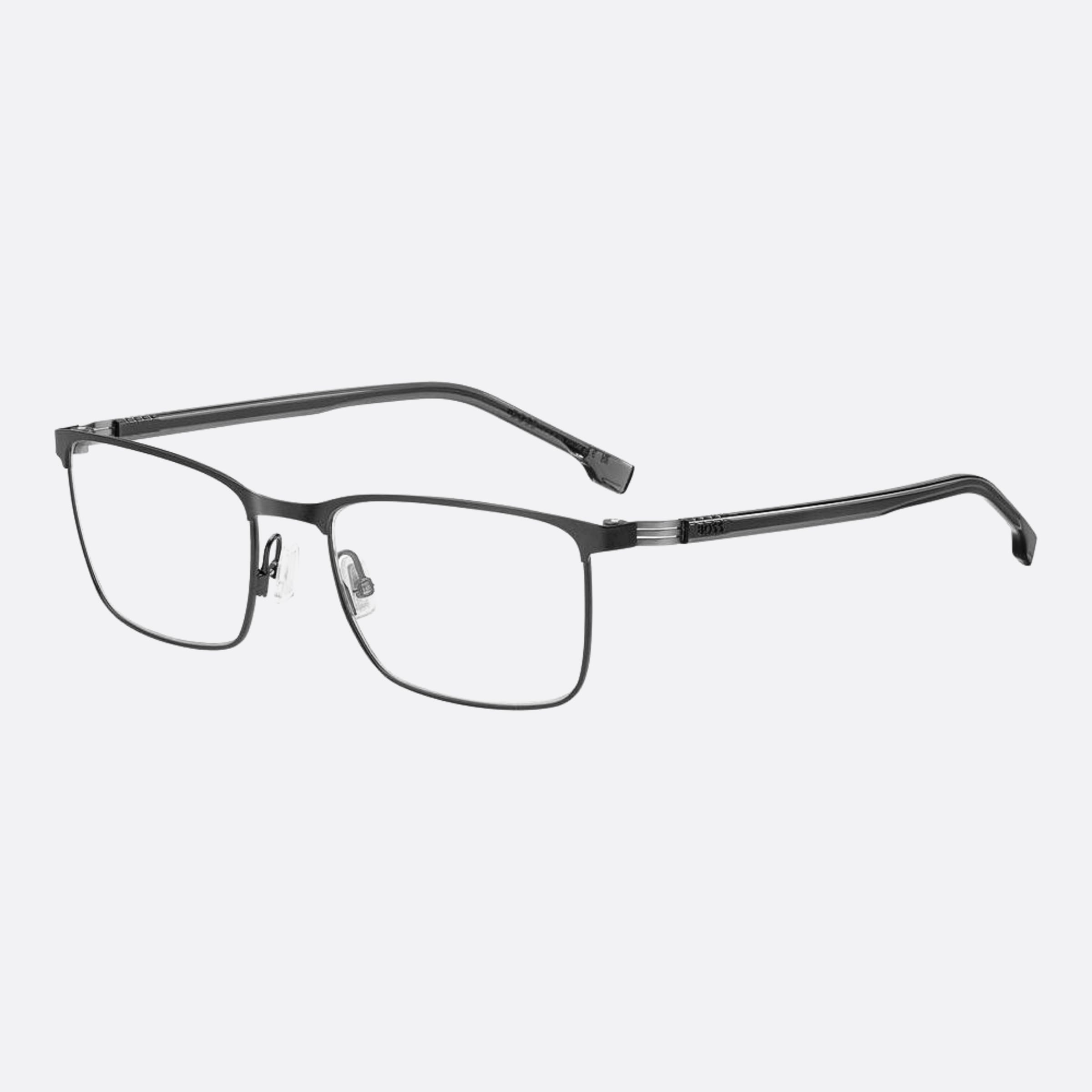Boss 56mm Boss Svk Ruthenium Rectangle Men Eyeglasses - Side View