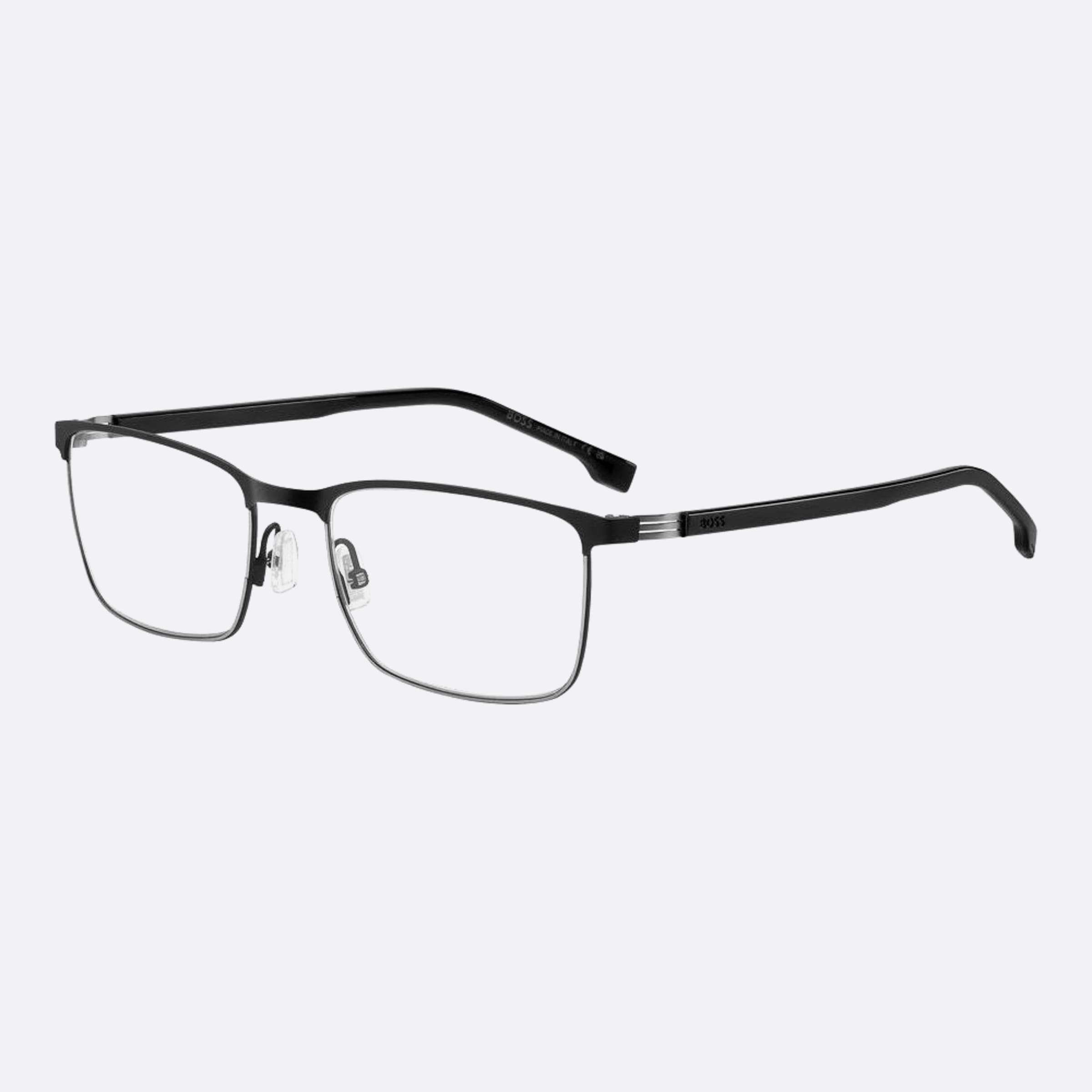 Boss 56mm Boss Ti7 Ruthenium Rectangle Men Eyeglasses - Side View