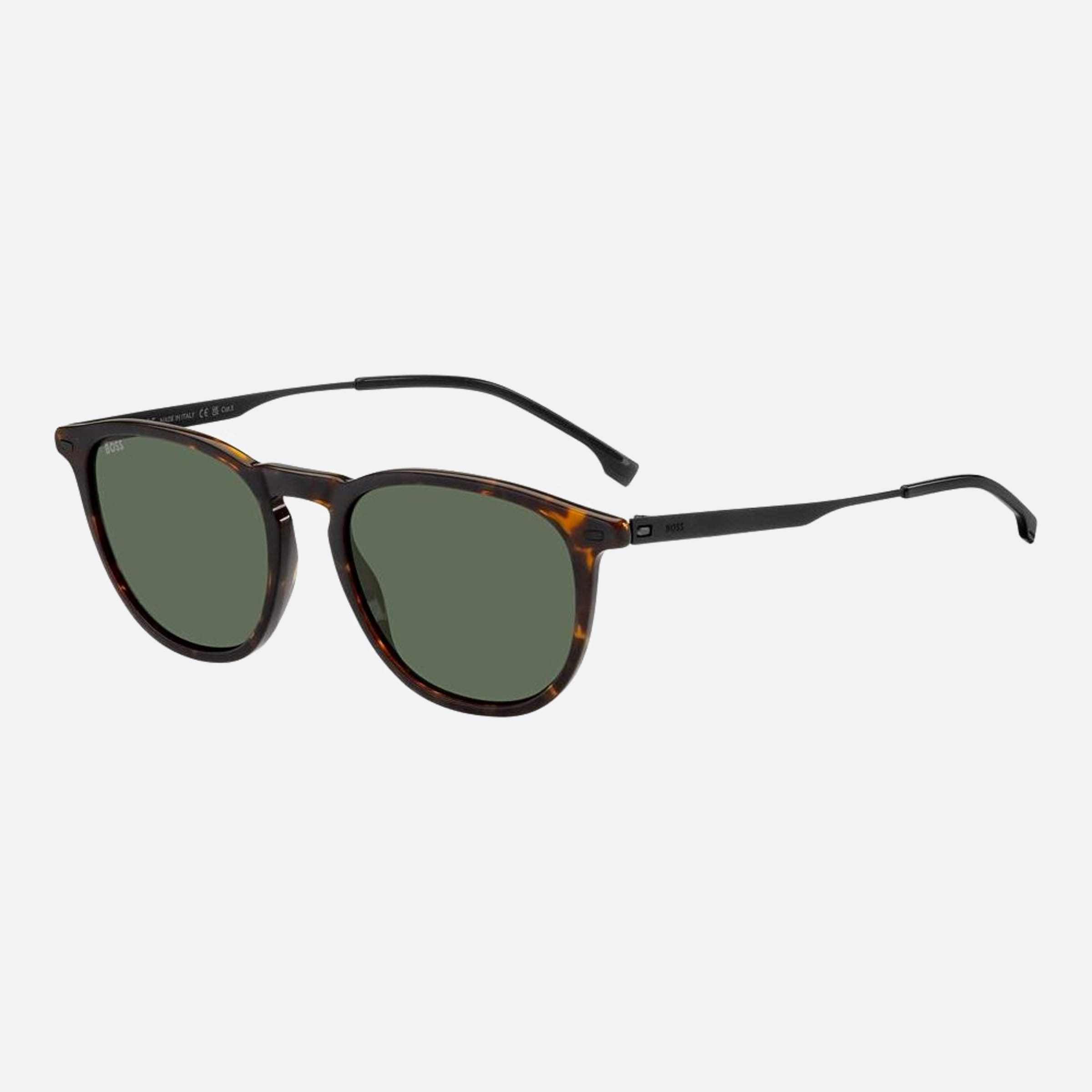 Boss 52mm Boss 2os Havana Round Men Sunglasses - Side View