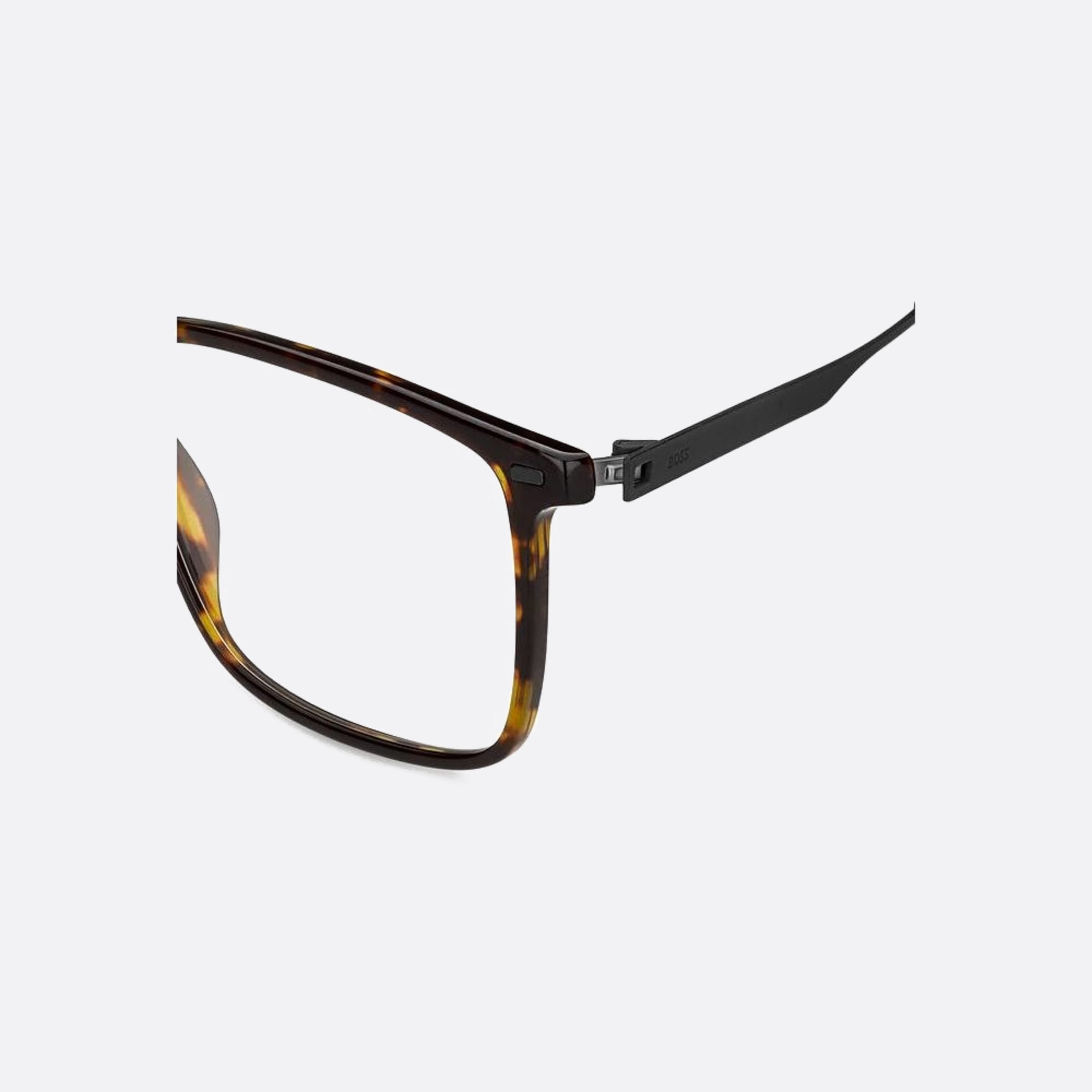 Boss 57mm Boss 2os Havana Squared Men Eyeglasses - Detail View