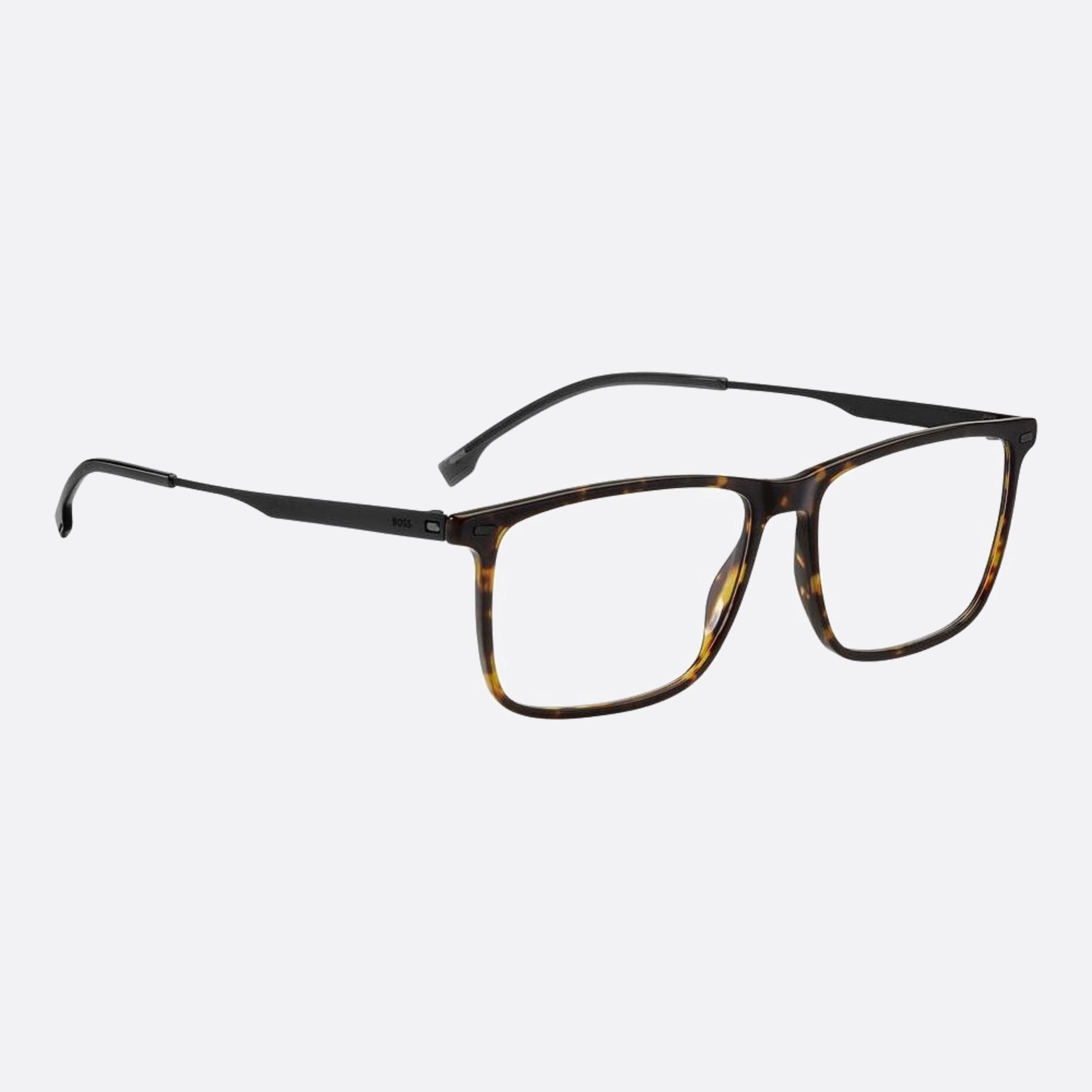 Boss 57mm Boss 2os Havana Squared Men Eyeglasses - Lifestyle Shot