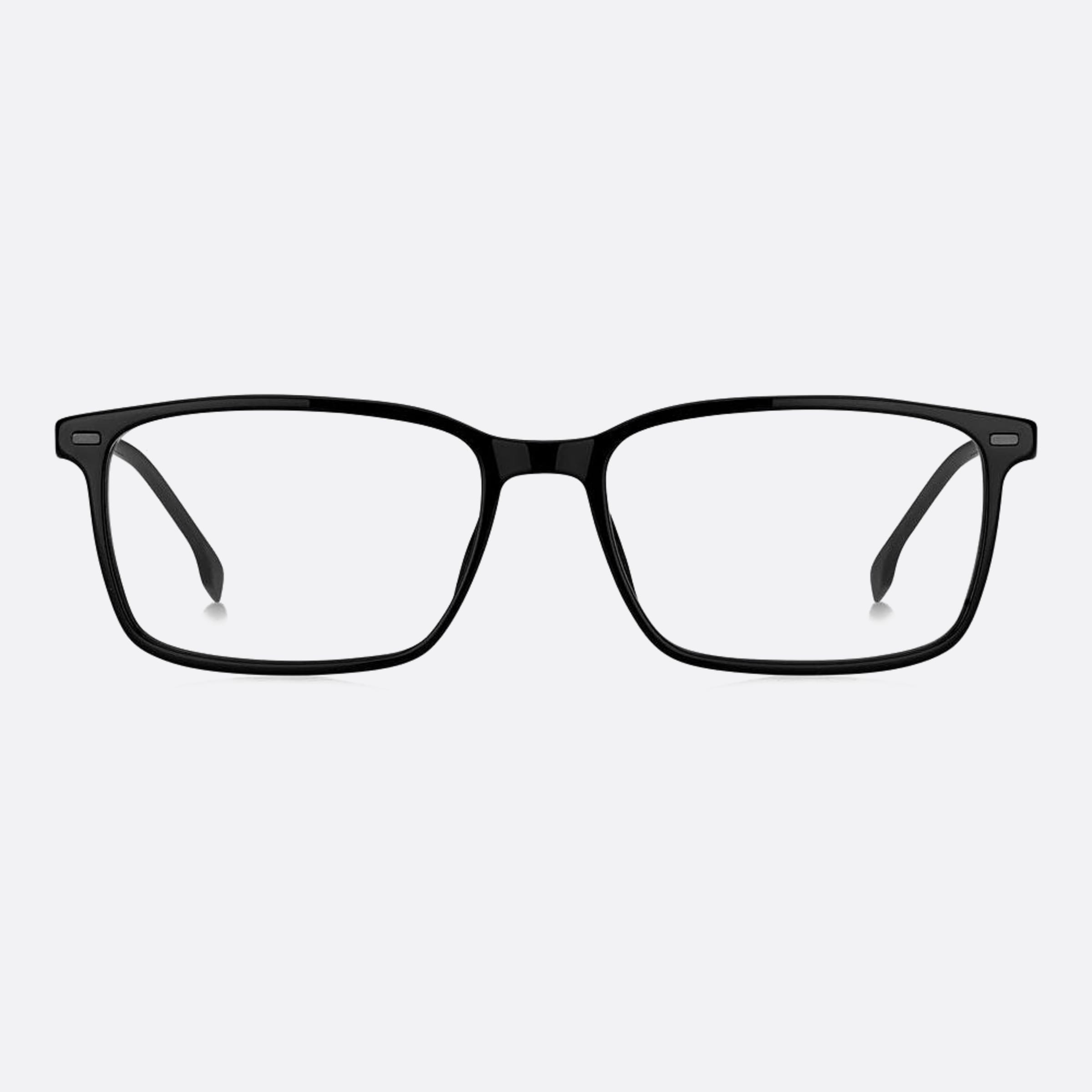 Boss 53mm Boss Ans Black Rectangle Men Eyeglasses - Main View