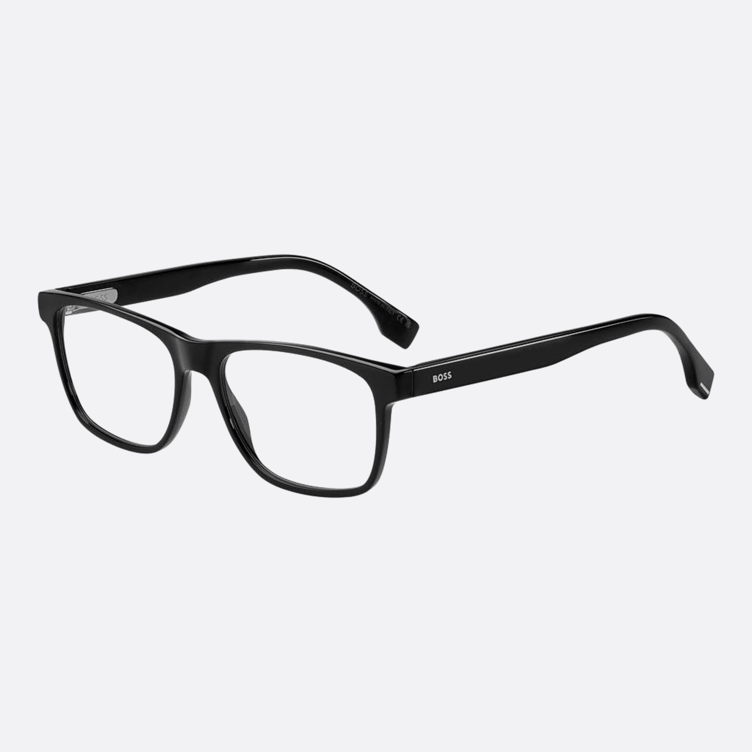 Boss 55mm Boss Black Squared Men Eyeglasses - Side View