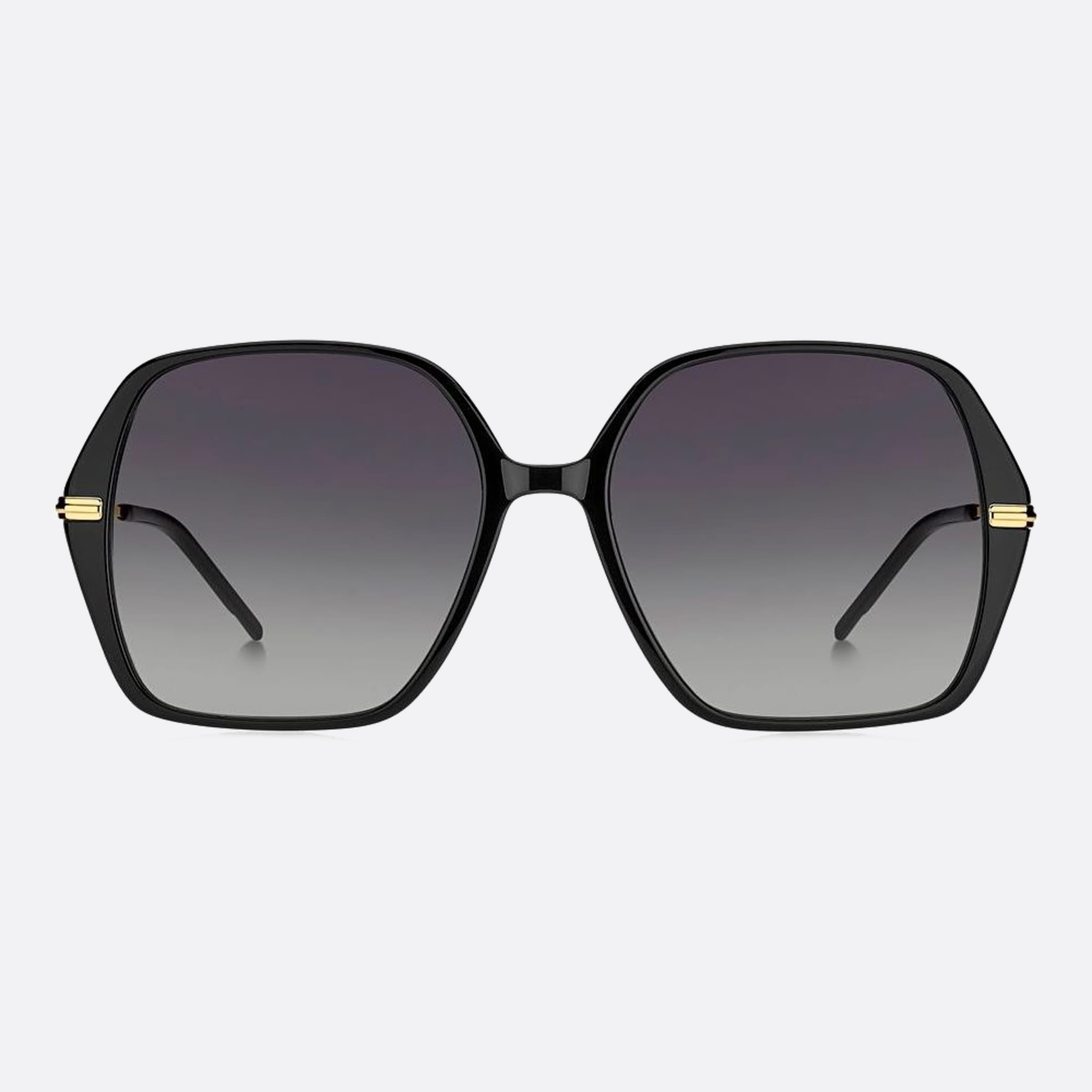 Boss 57mm Boss 2m2 Black Geometric Women Sunglasses - Main View