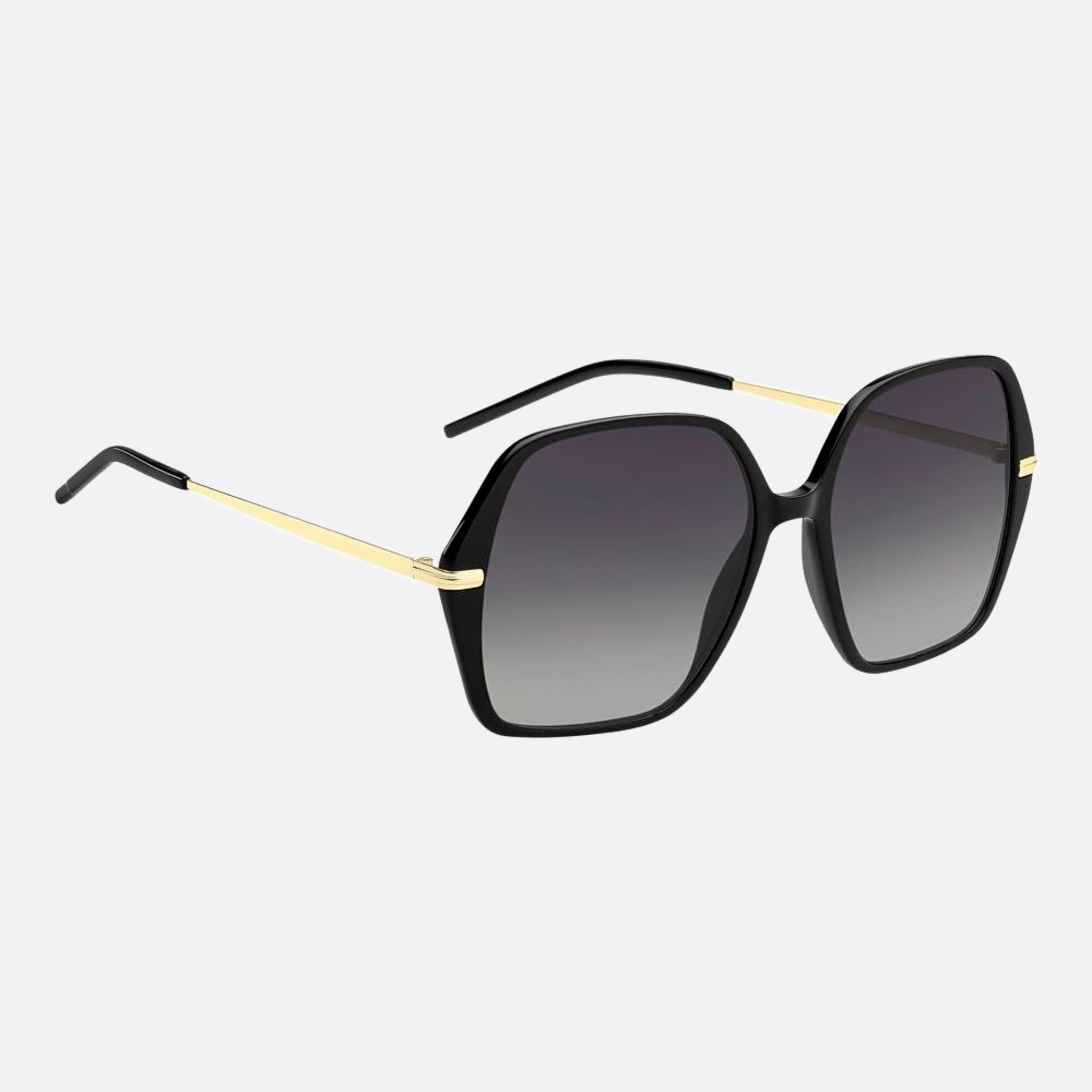 Boss 57mm Boss 2m2 Black Geometric Women Sunglasses - Detail View