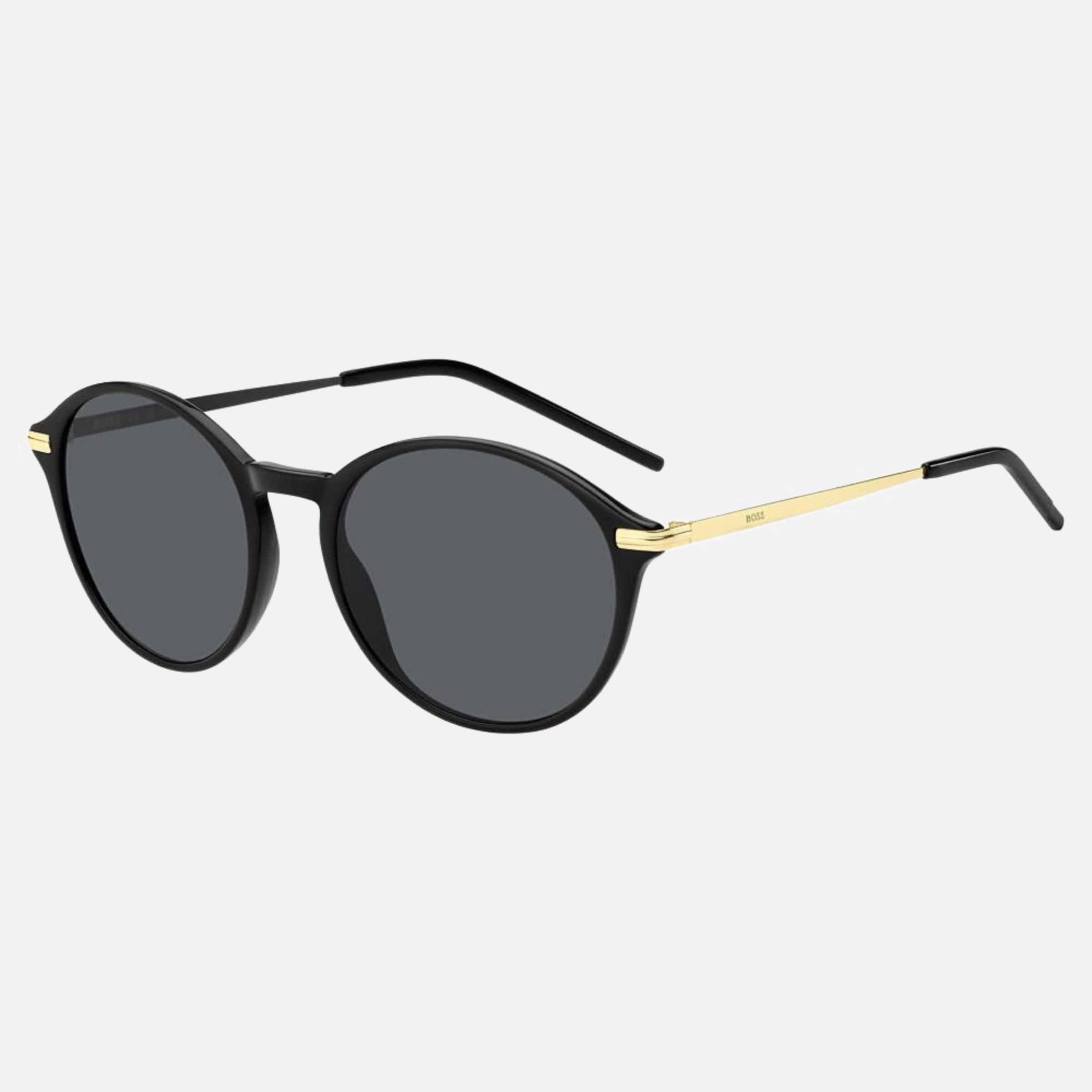 Boss 53mm Boss 2m2 Black Round Women Sunglasses - Side View