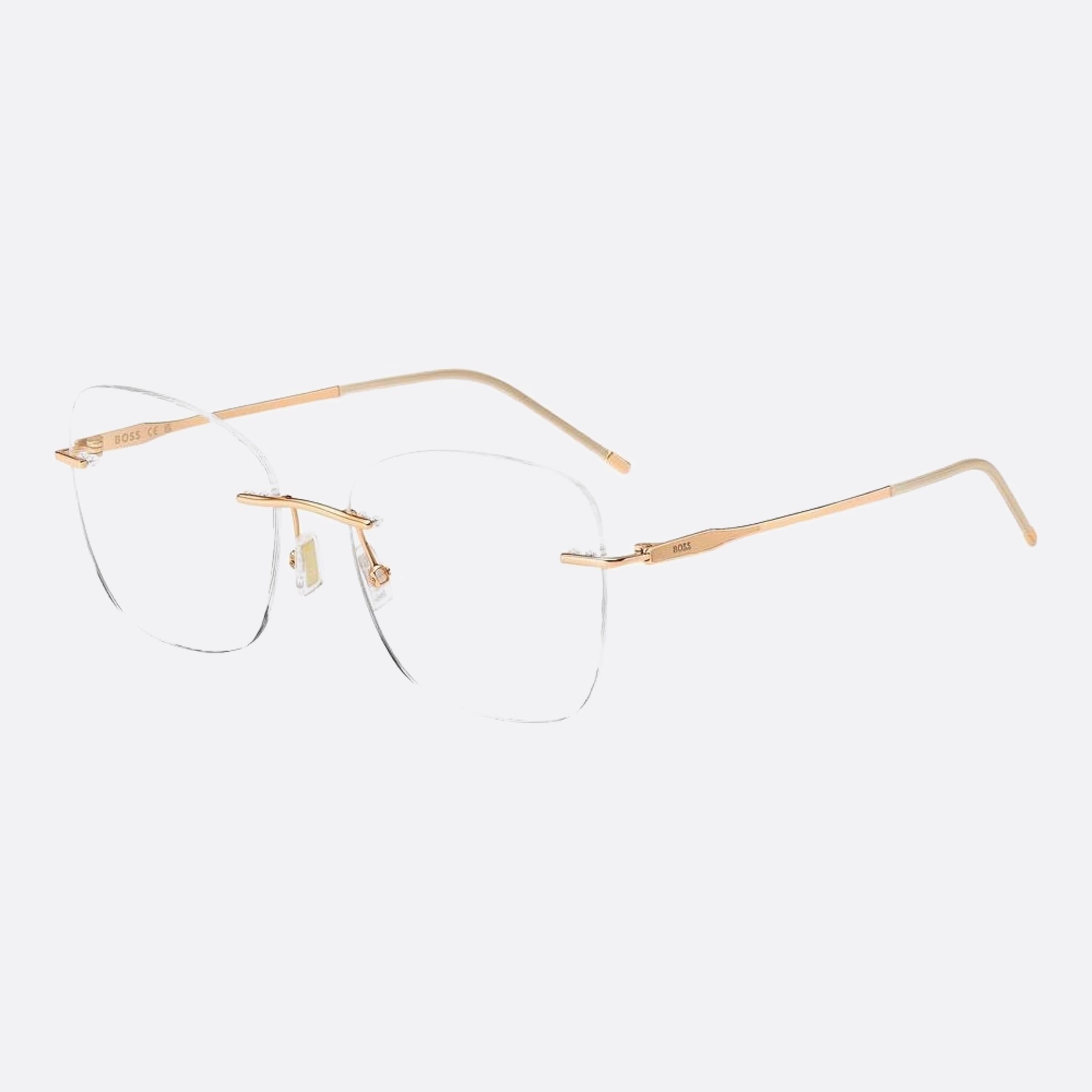 Boss 55mm Boss Rose Gold Butterfly Women Eyeglasses - Side View