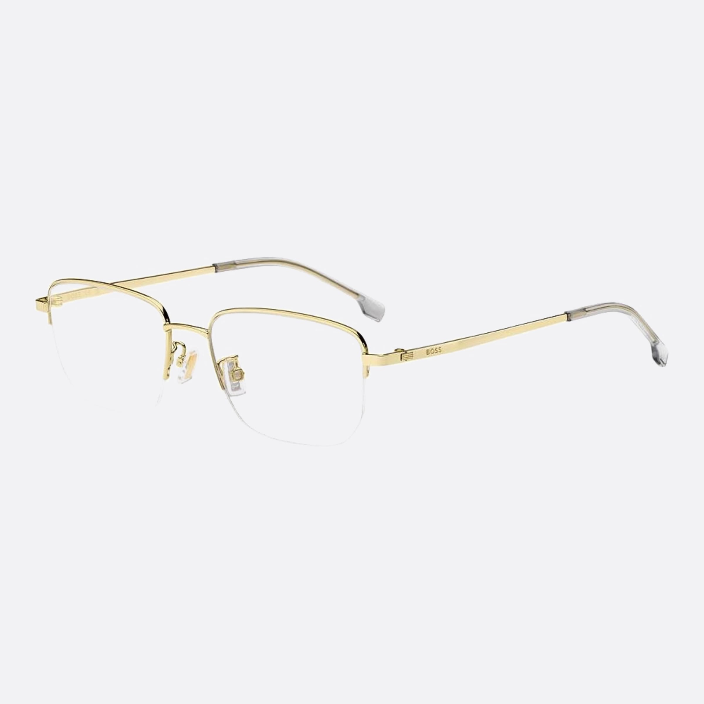Boss 54mm Boss J5g Gold Rectangle Men Eyeglasses - Side View