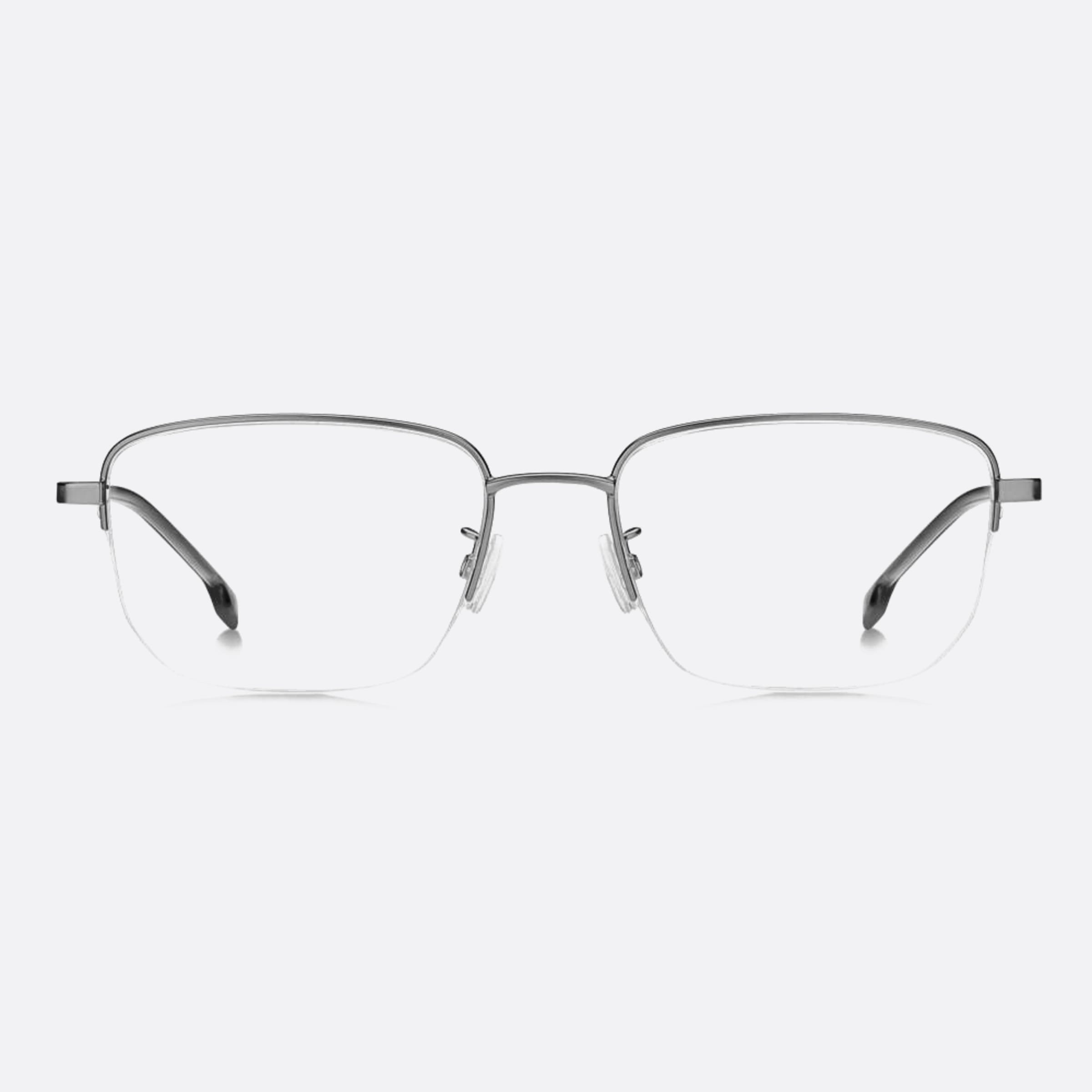 Boss 54mm Boss R81 Ruthenium Rectangle Men Eyeglasses - Main View