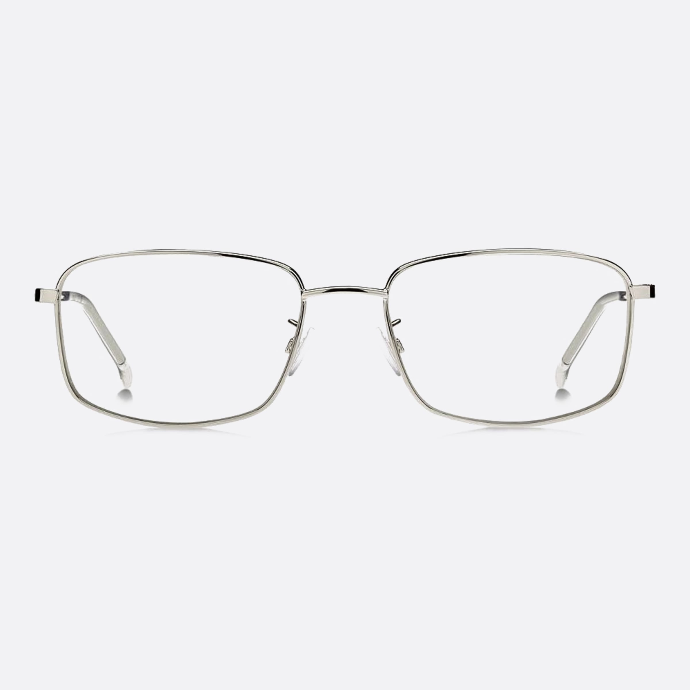 Boss 54mm Boss Silver Rectangle Men Eyeglasses - Main View