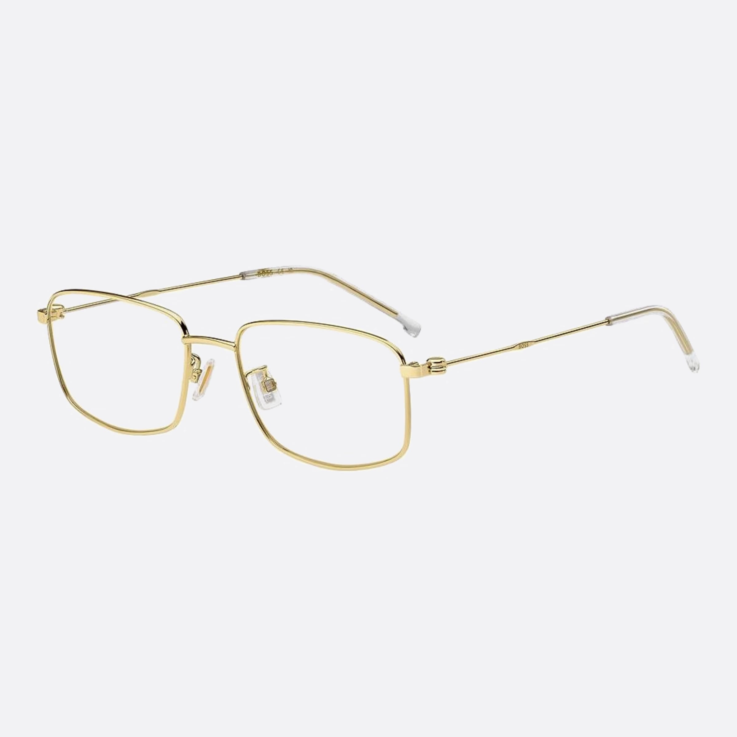 Boss 54mm Boss J5g Gold Rectangle Men Eyeglasses - Side View