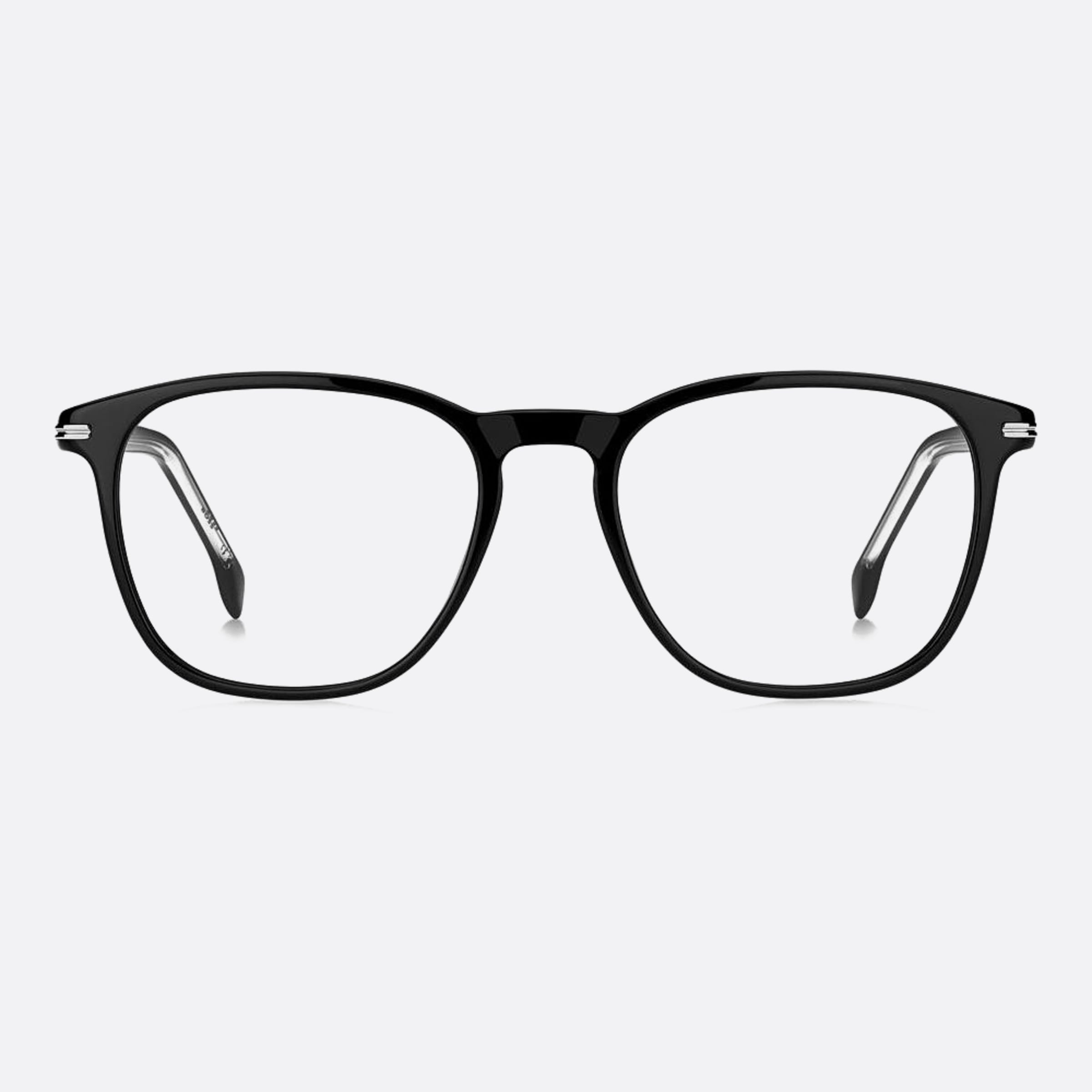 Boss 53mm Boss Black Pantos Men Eyeglasses - Main View
