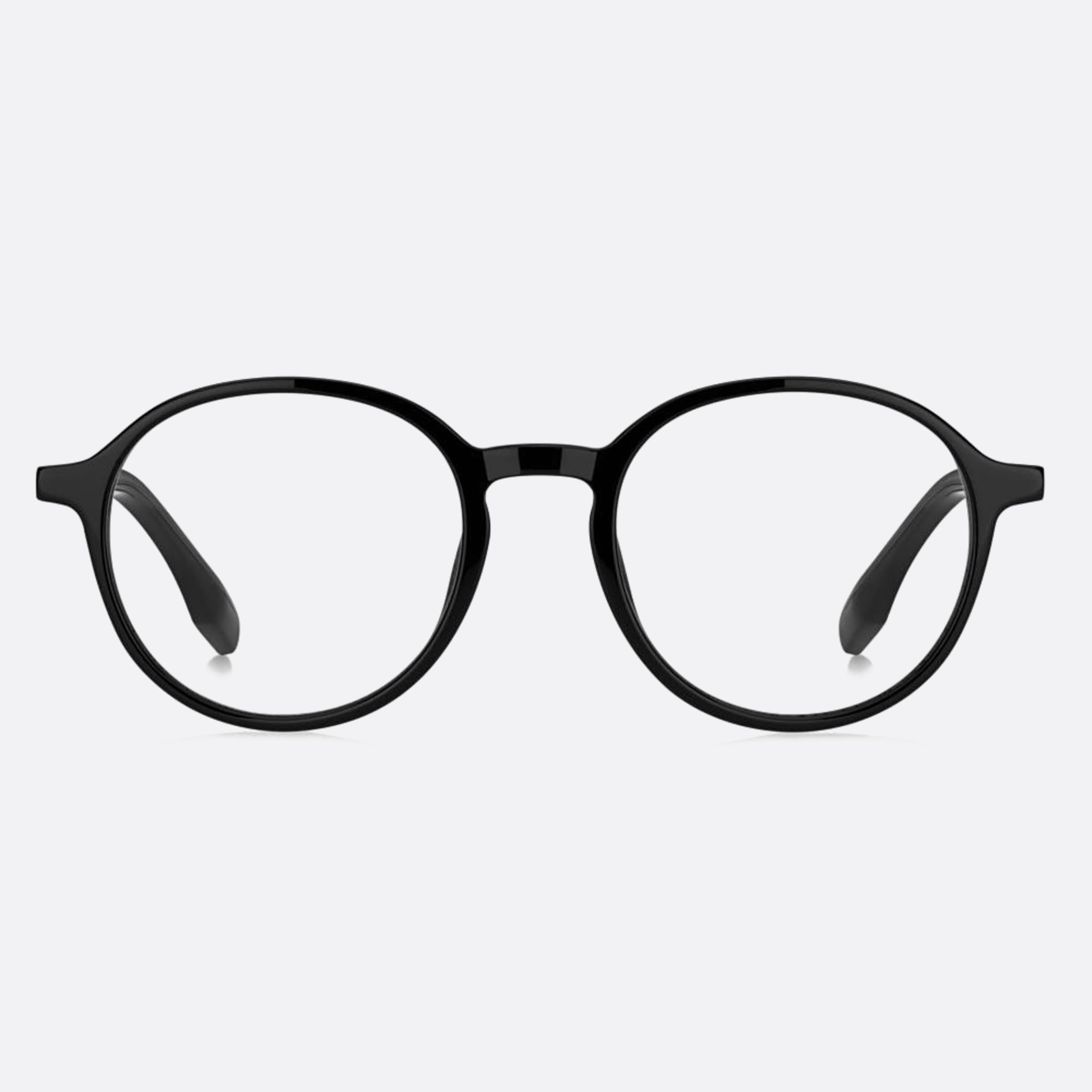 Boss 46mm Boss Black Round Unisex Eyeglasses - Main View