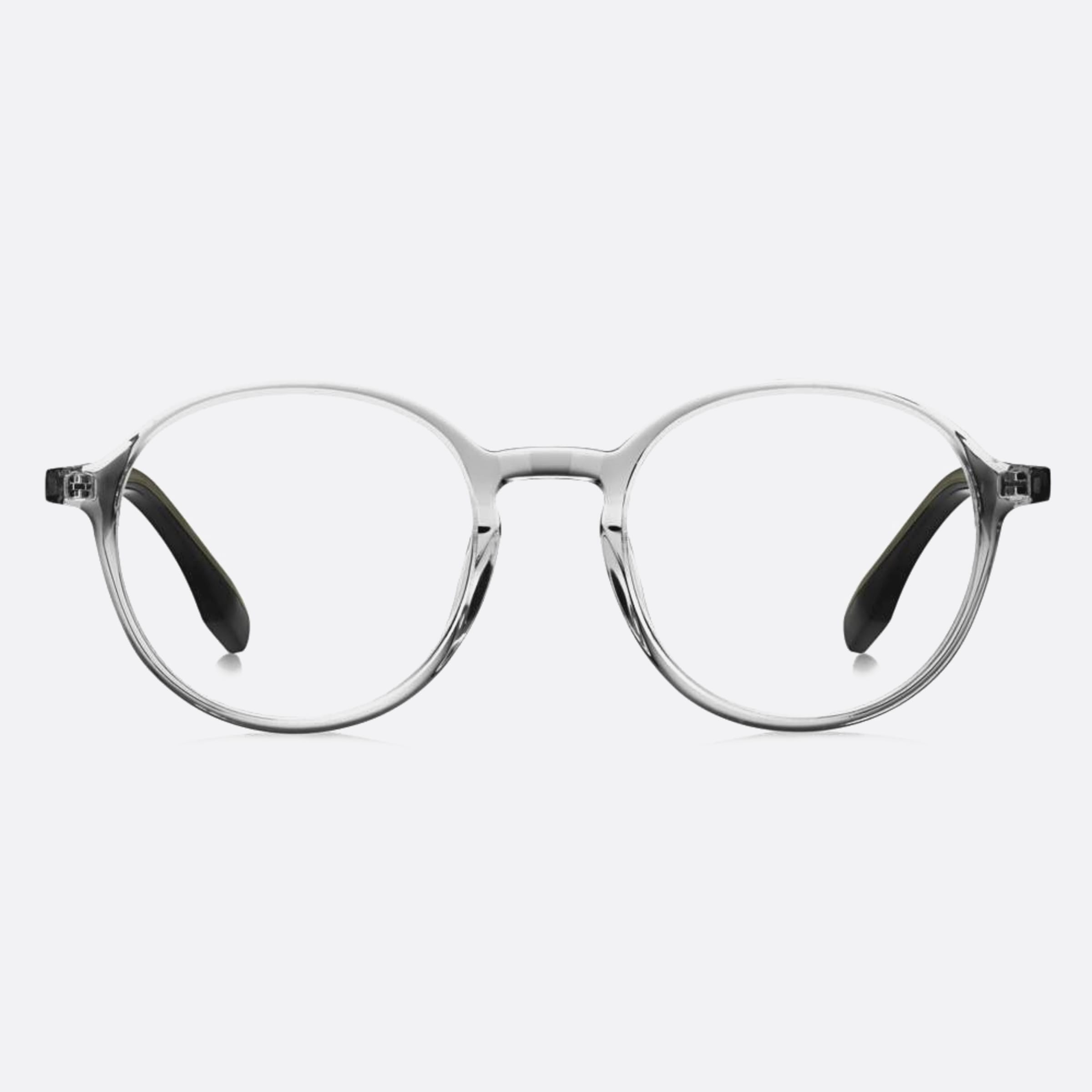 Boss 46mm Boss Kb7 Grey Round Unisex Eyeglasses - Main View