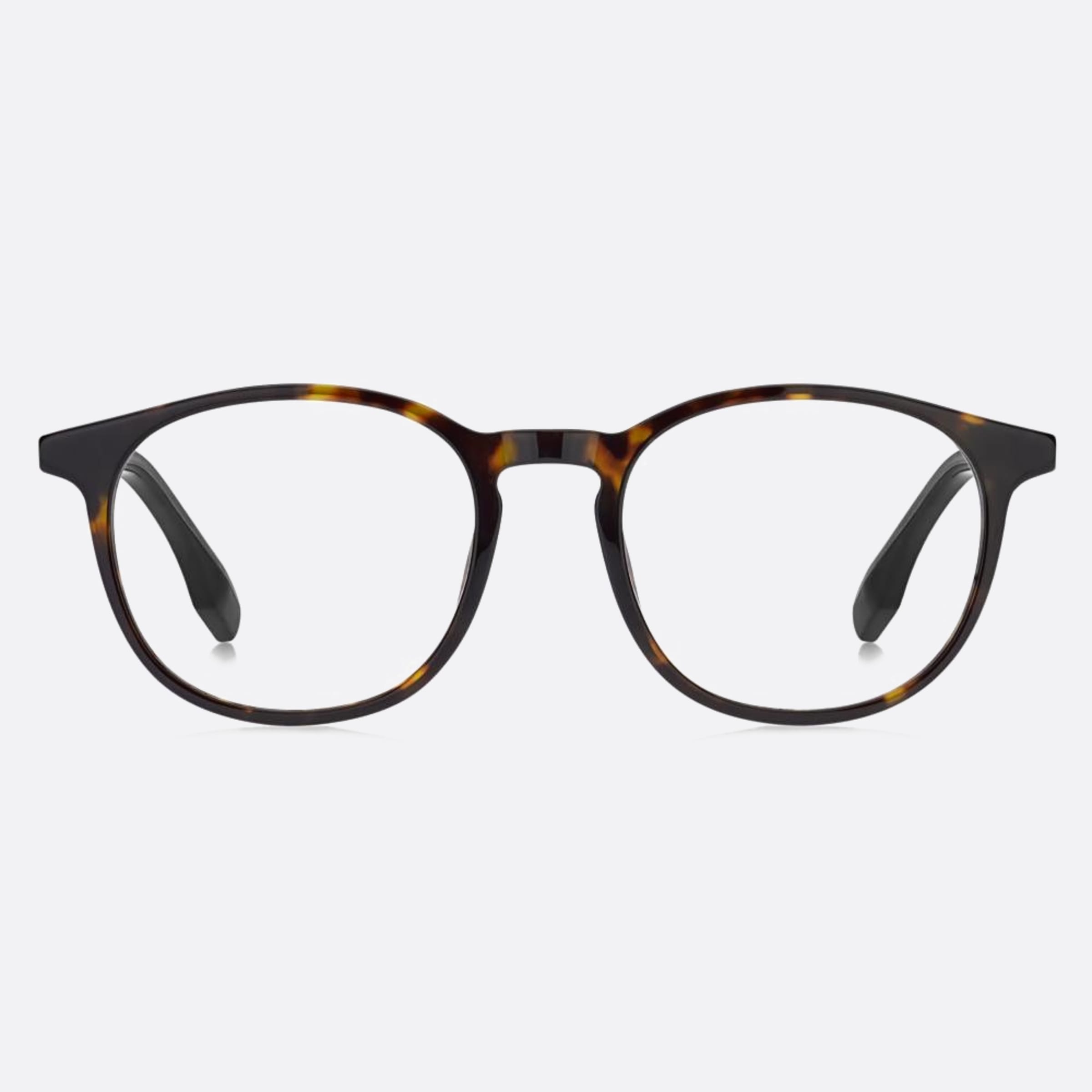 Boss 47mm Boss Havana Round Unisex Eyeglasses - Main View