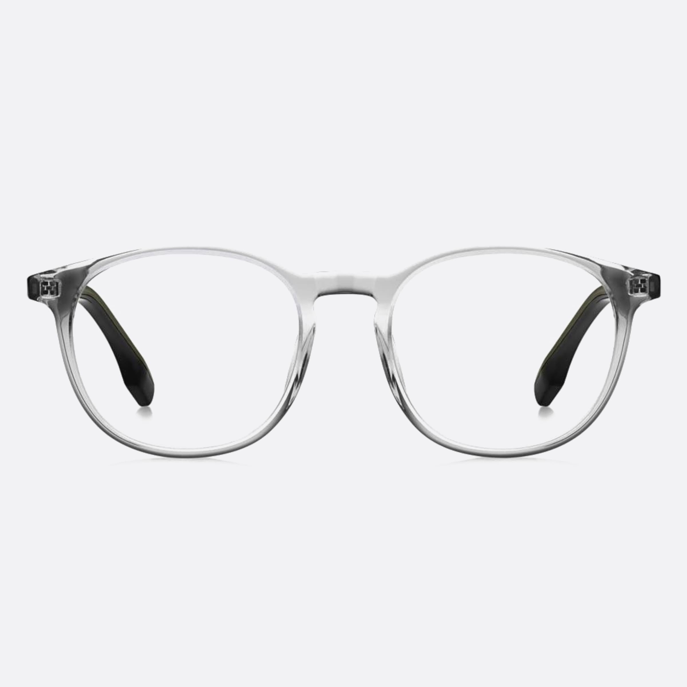 Boss 47mm Boss Kb7 Yellow Round Unisex Eyeglasses - Main View