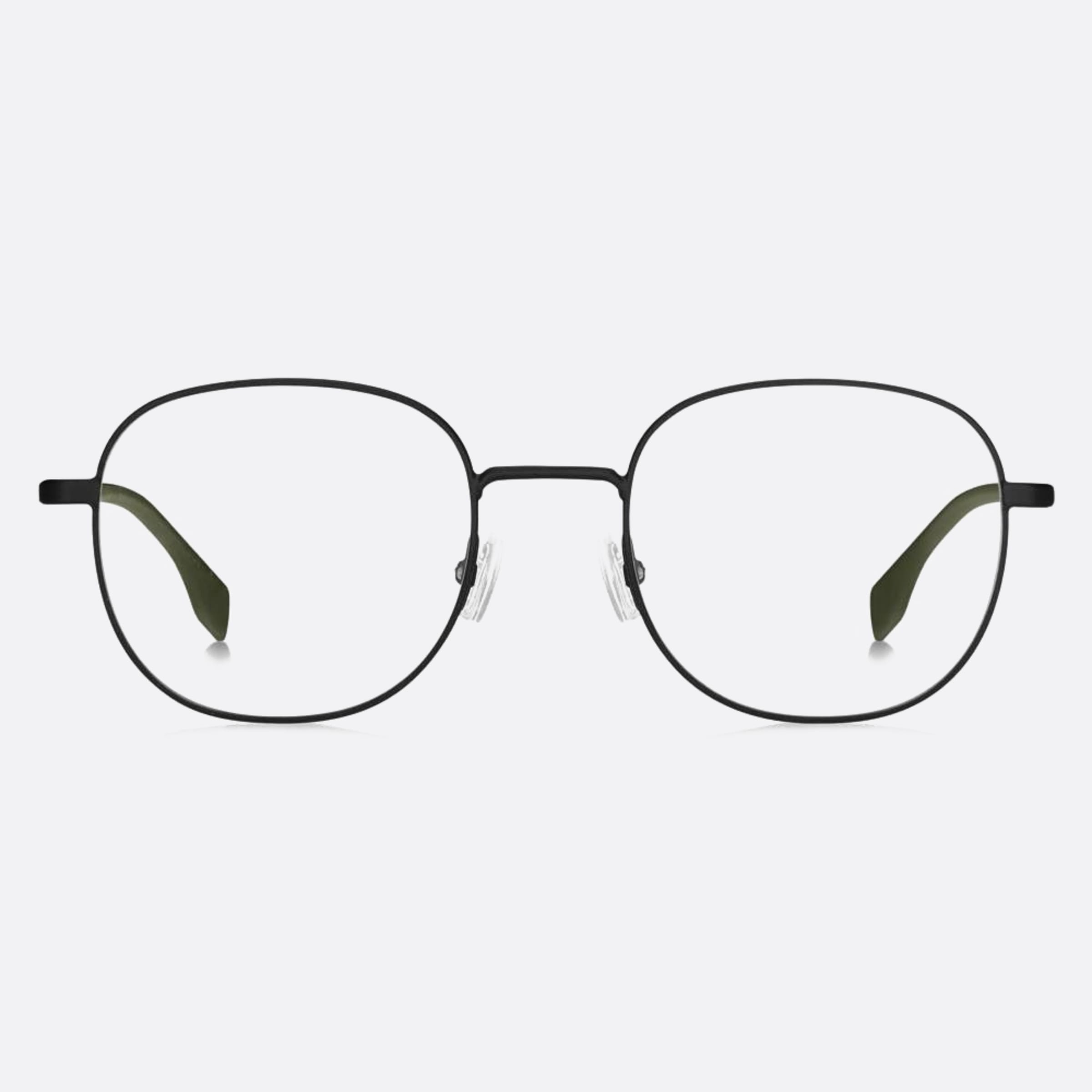 Boss 48mm Boss 7zj Black Round Unisex Eyeglasses - Main View