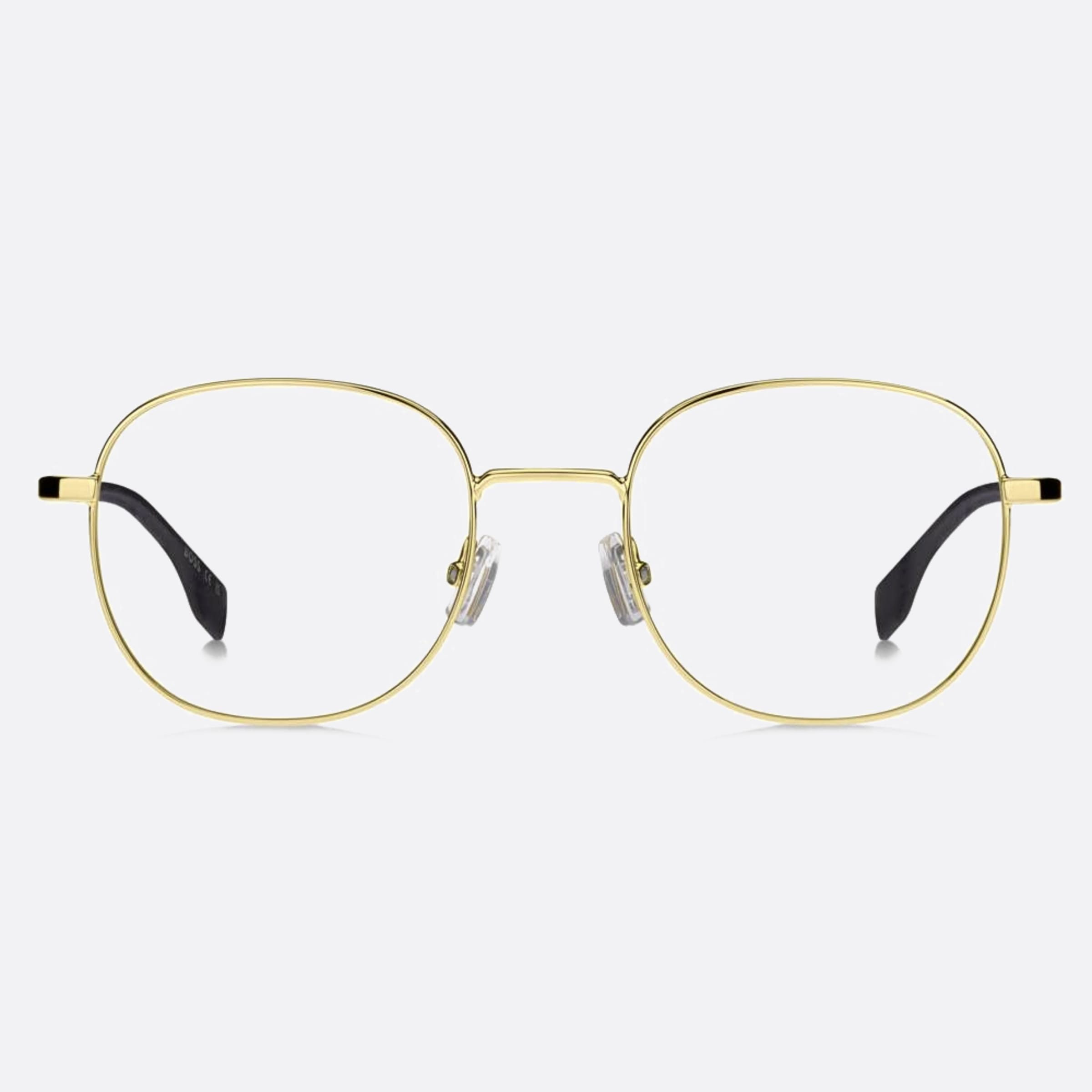 Boss 48mm Boss Rhl Gold Round Unisex Eyeglasses - Main View