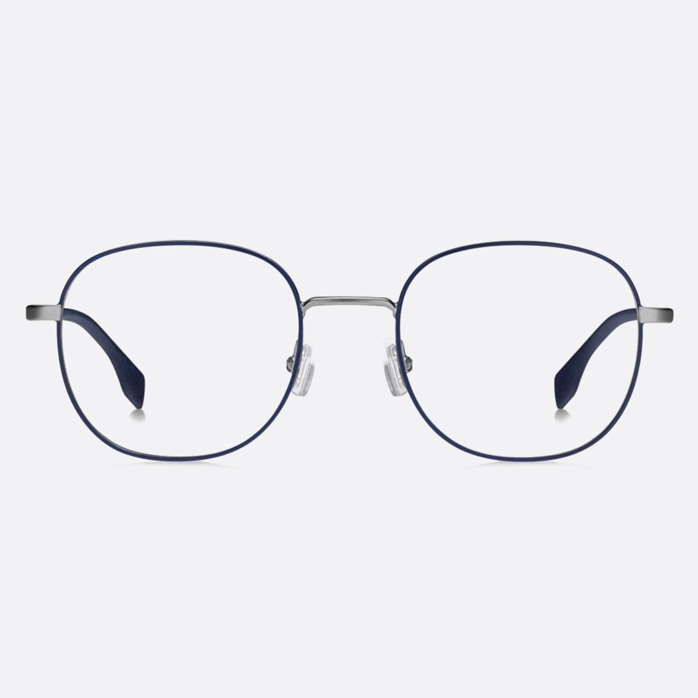 Boss 48mm Boss V84 Blue Round Unisex Eyeglasses - Main View