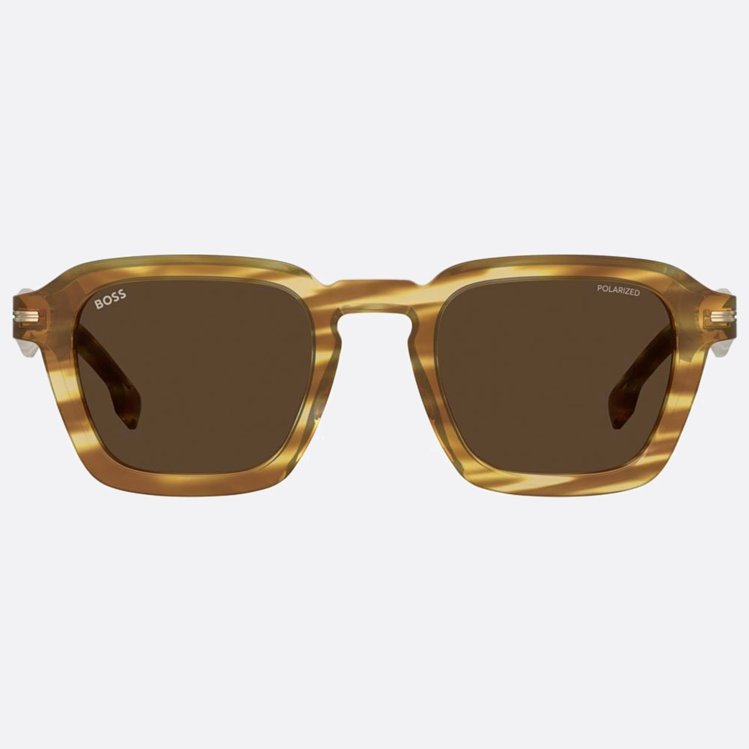 Boss 49mm Boss Ex4 Brown Squared Polarized Men Sunglasses - Main View