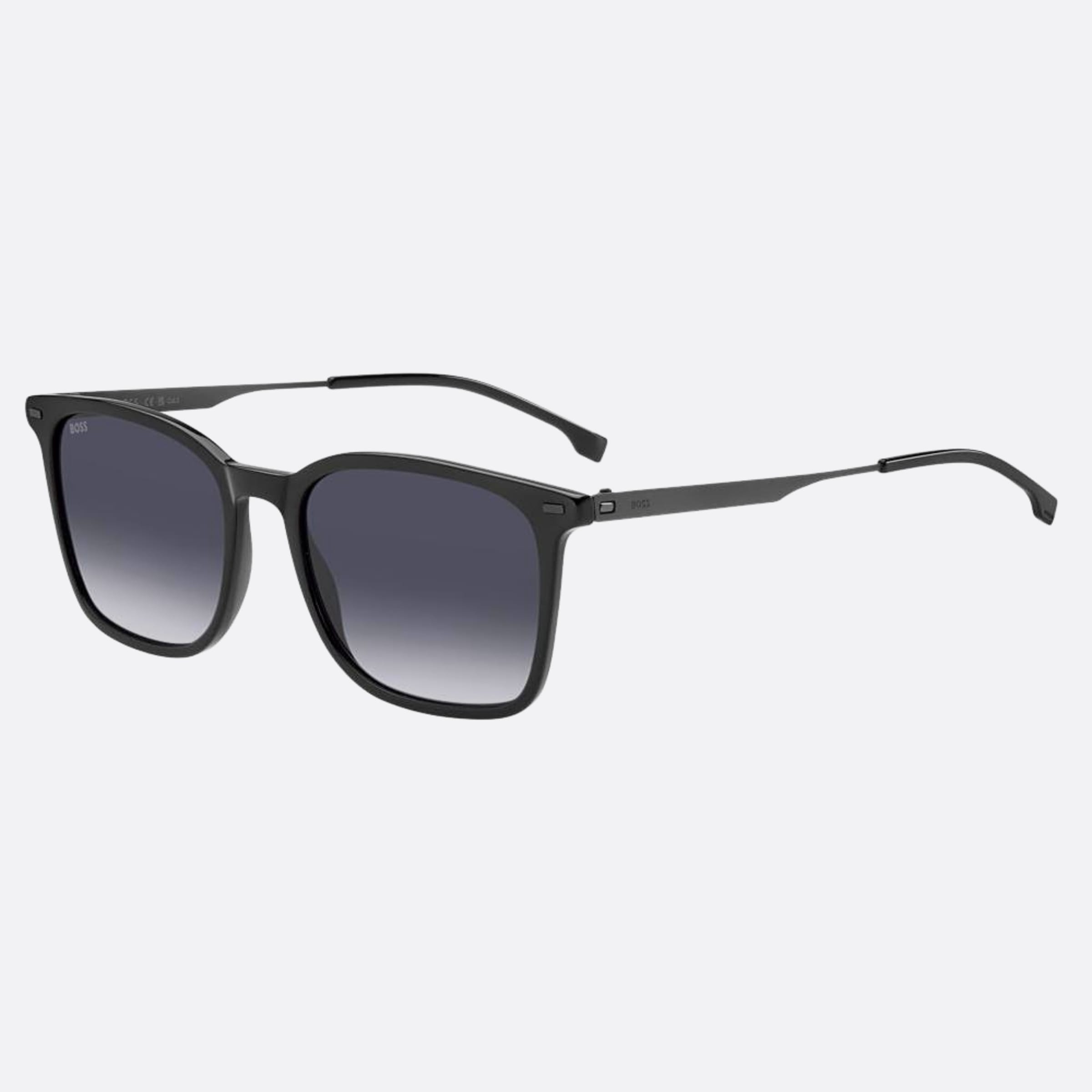 Boss 54mm Boss Black Squared Men Sunglasses - Side View