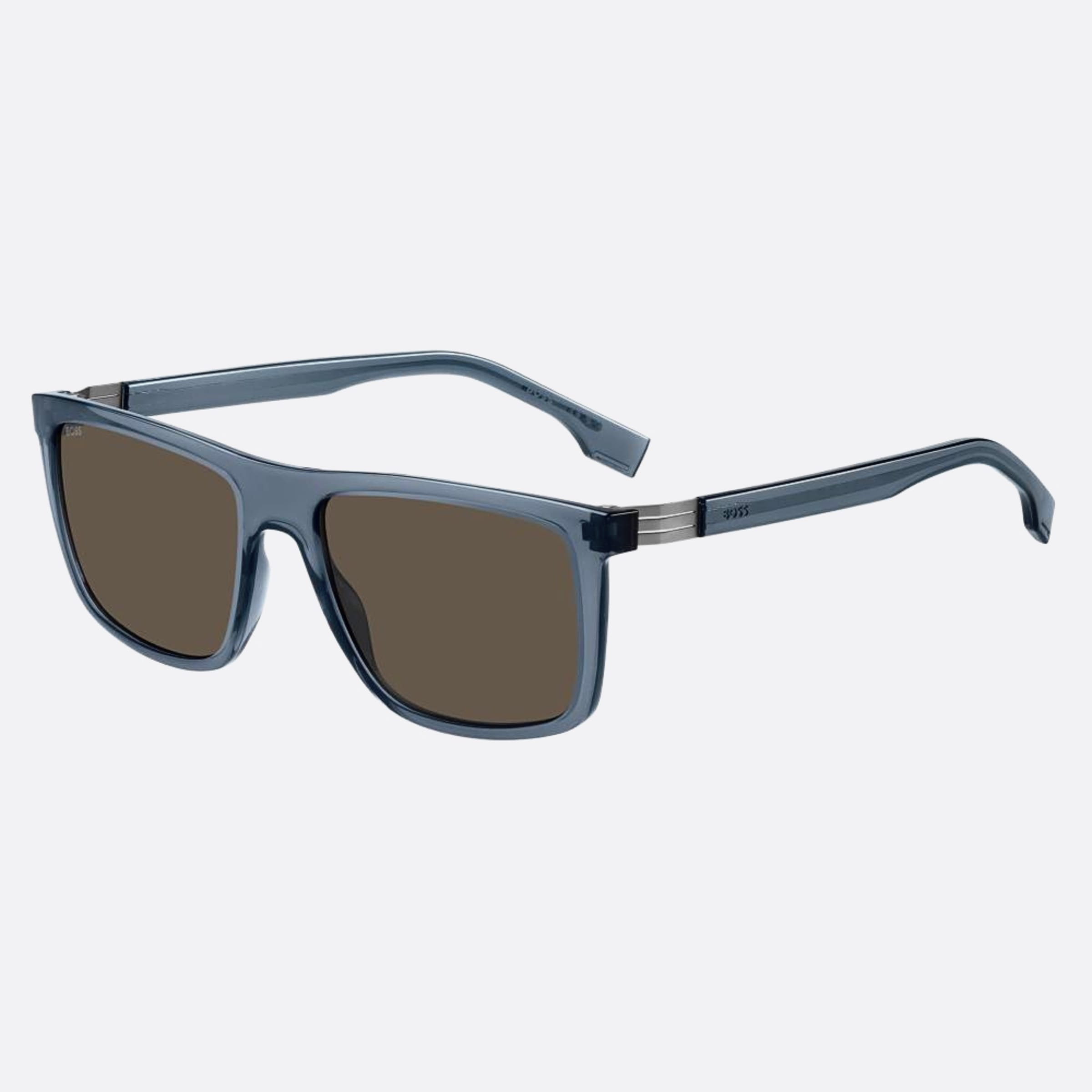 Boss 56mm Boss Pjp Blue Squared Men Sunglasses - Side View