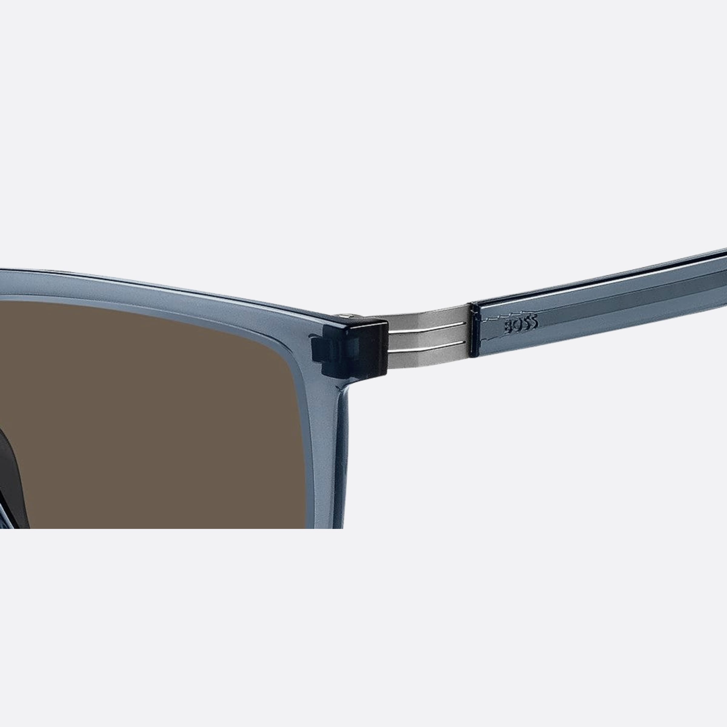 Boss 56mm Boss Pjp Blue Squared Men Sunglasses - Detail View