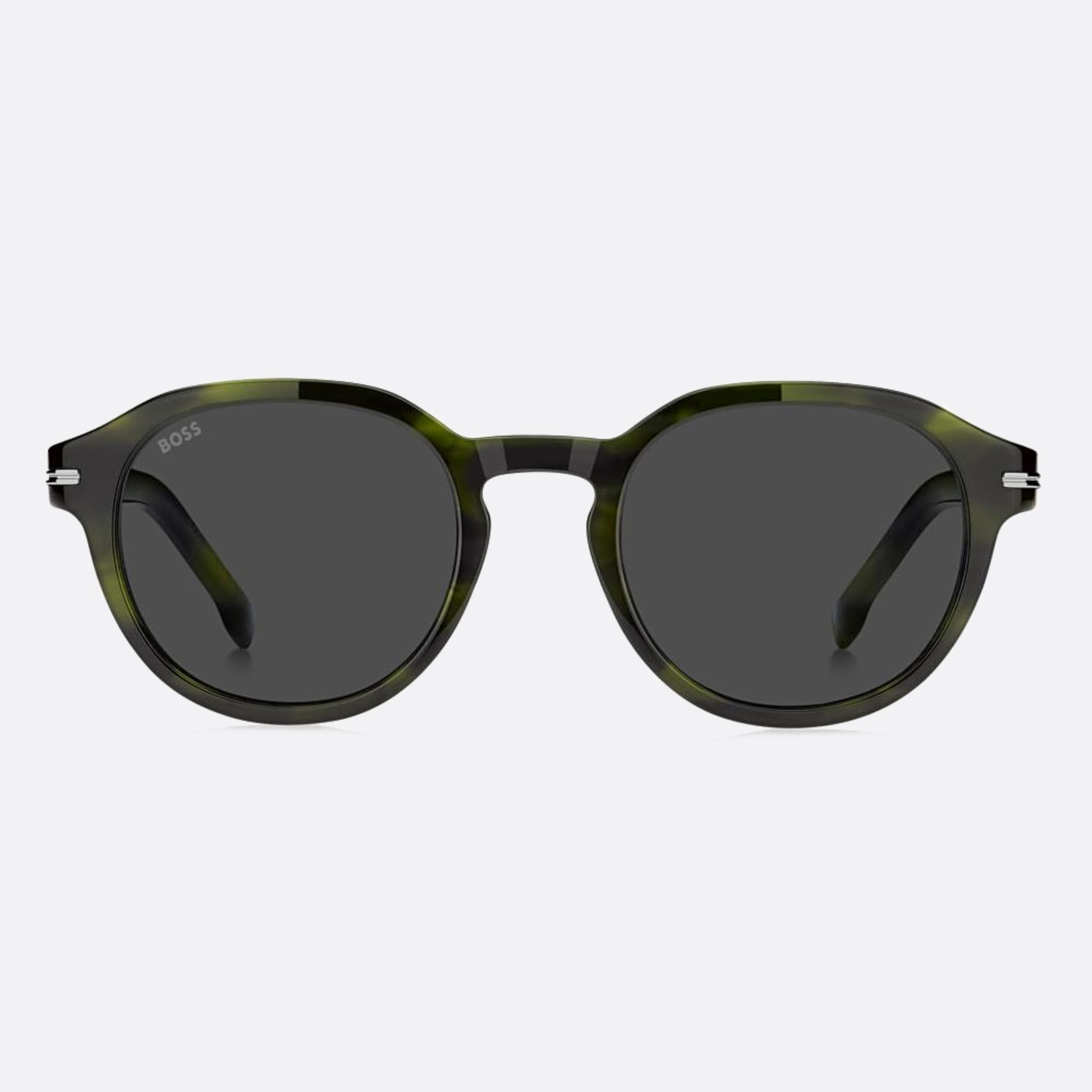Boss 50mm Boss 6ak Green Round Men Sunglasses - Main View