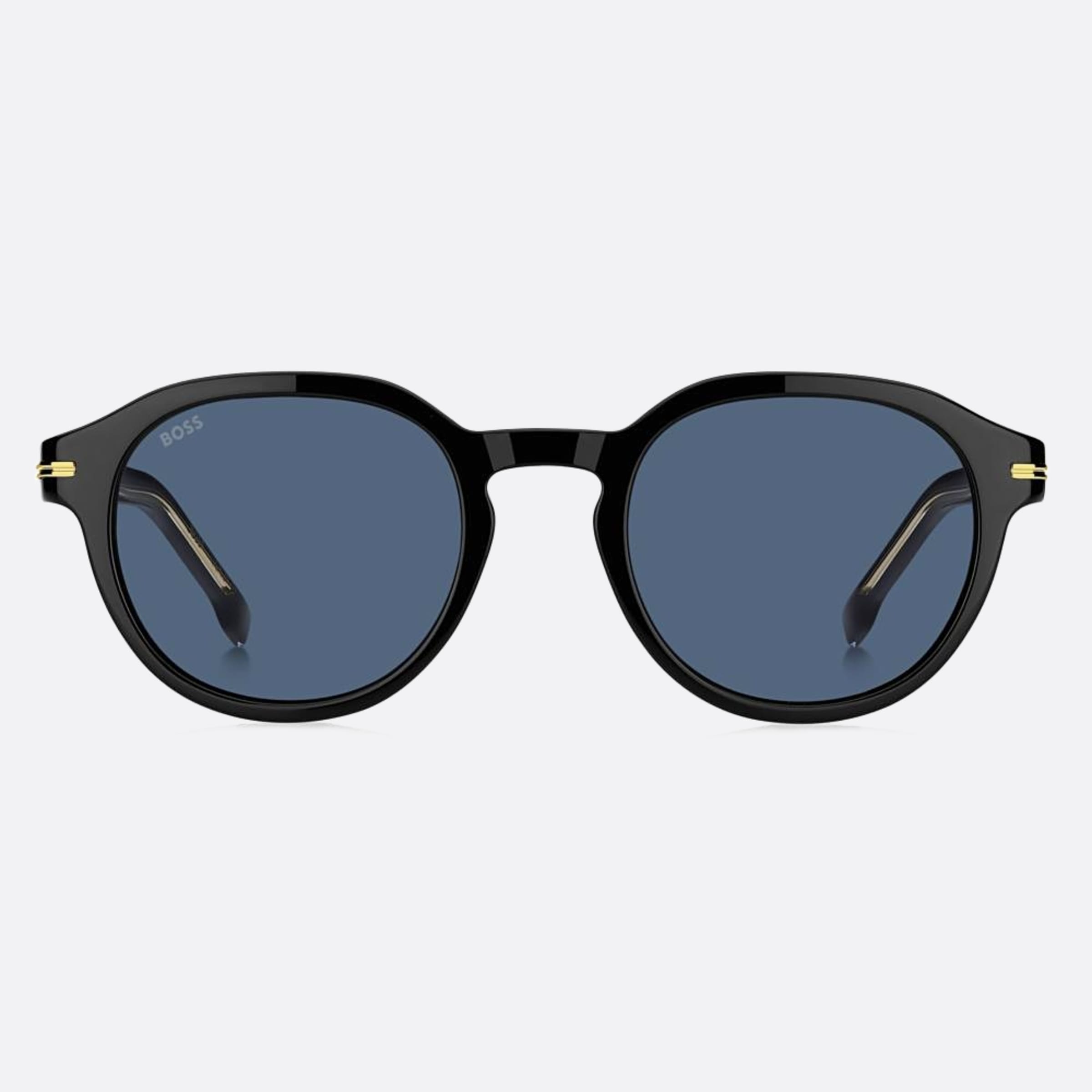 Boss 50mm Boss Black Round Men Sunglasses - Main View