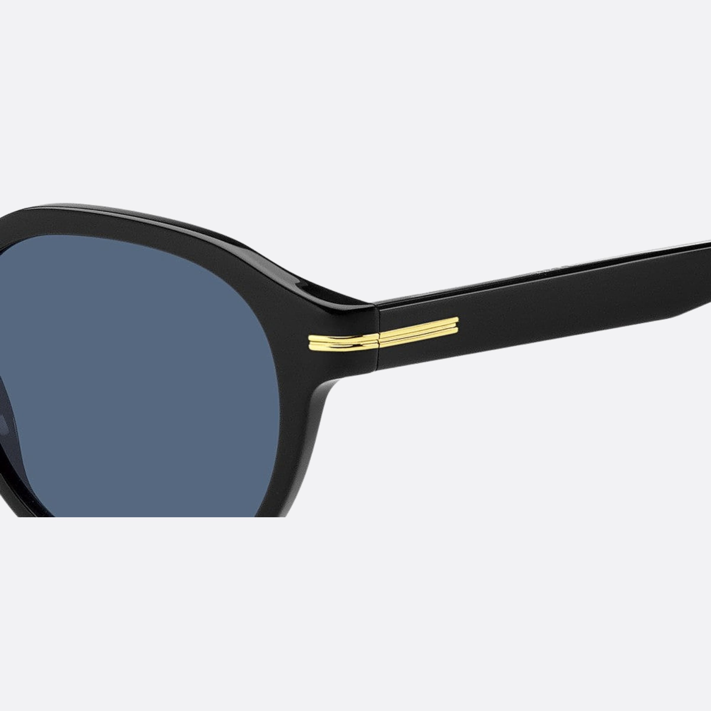 Boss 50mm Boss Black Round Men Sunglasses - Detail View