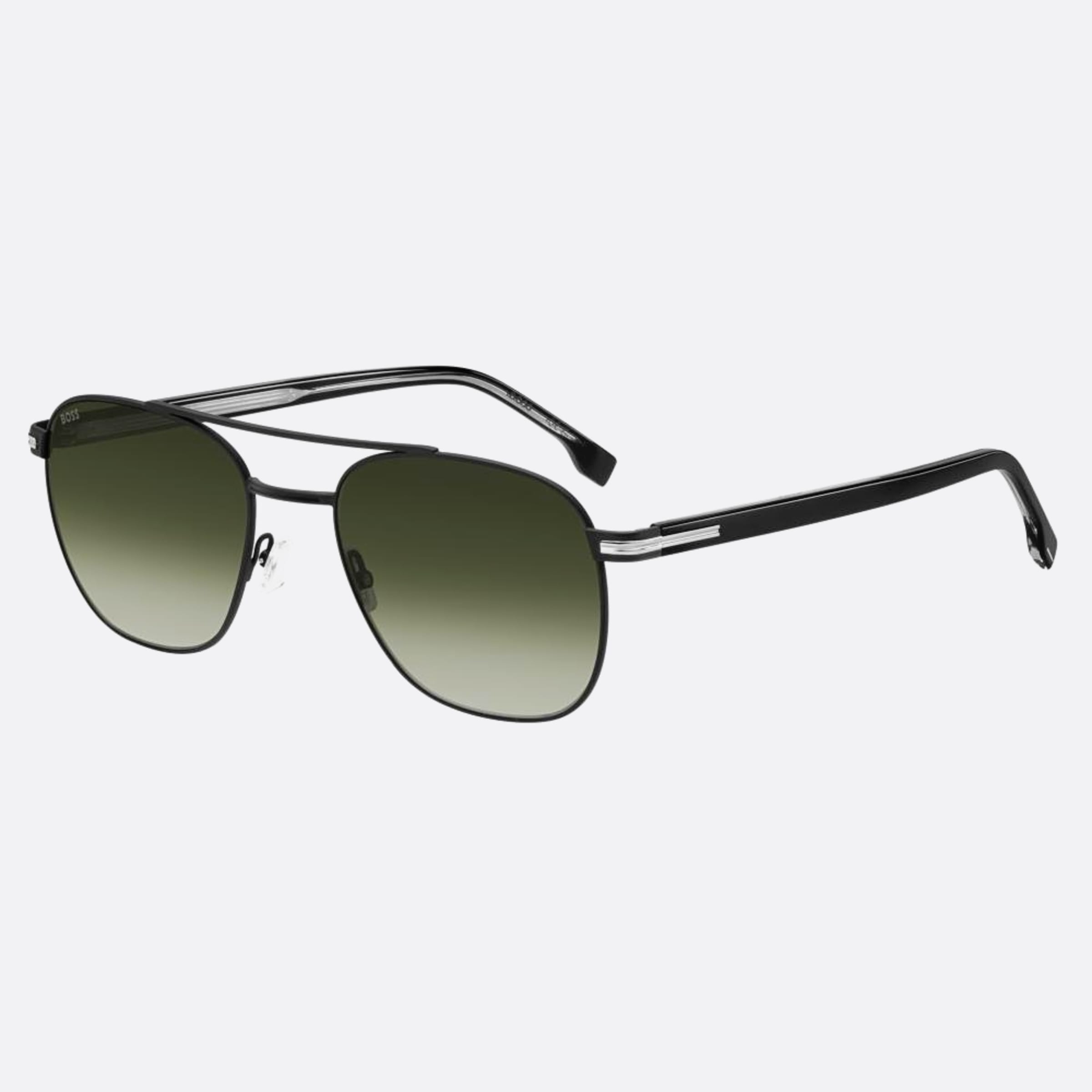 Boss 56mm Boss K87 Black Pilot Men Sunglasses - Side View