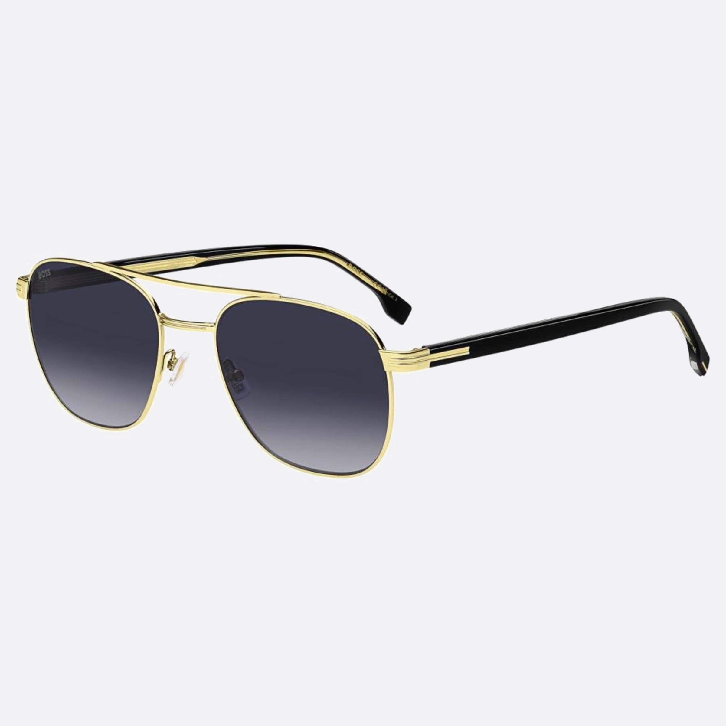 Boss 56mm Boss Rhl Black Pilot Men Sunglasses - Side View