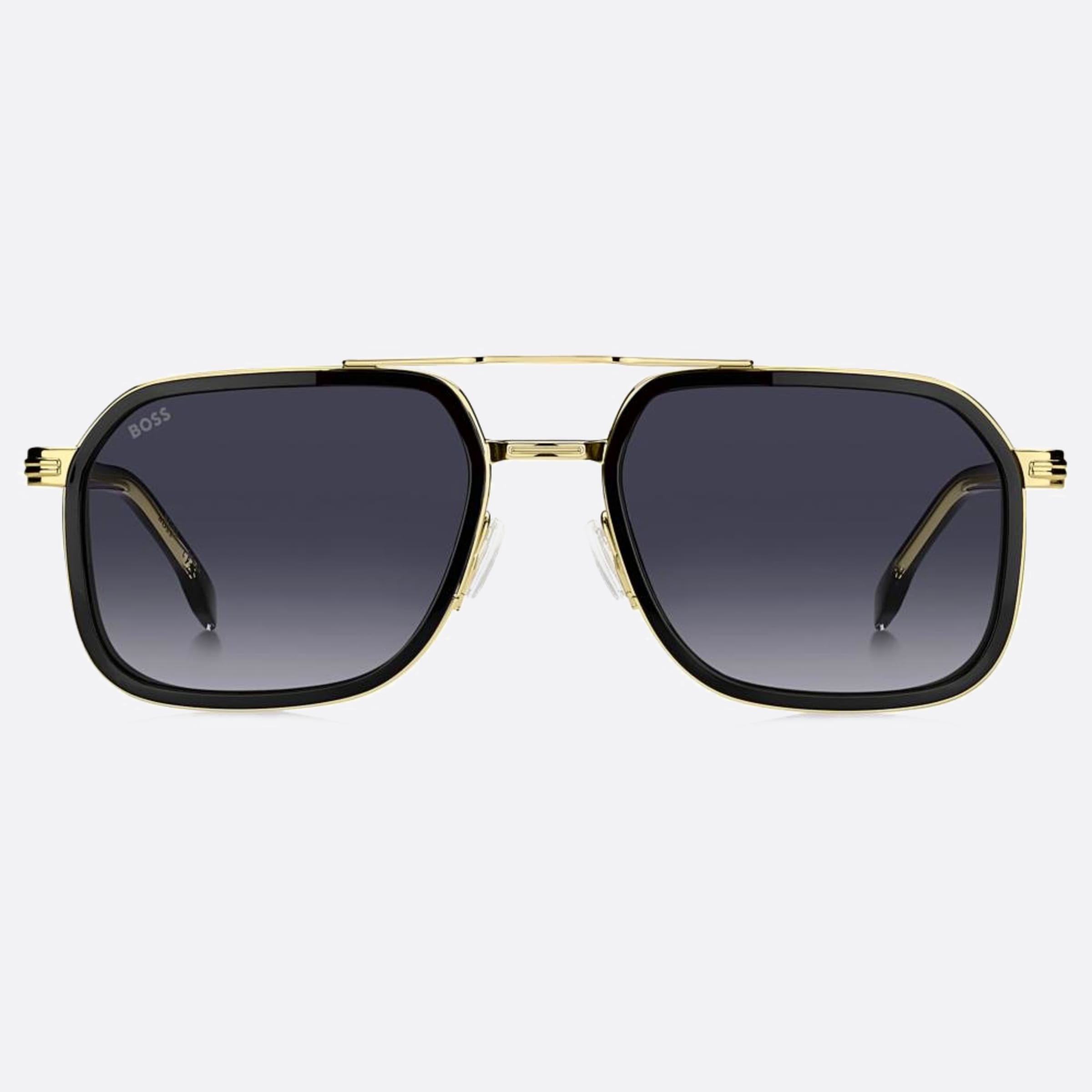 Boss 55mm Boss 2m2 Black Geometric Men Sunglasses - Main View