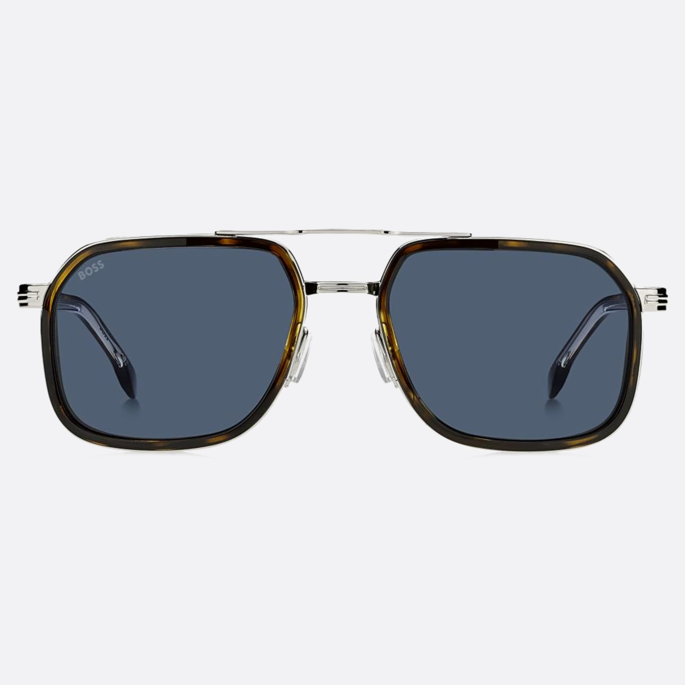 Boss 55mm Boss 9g0 Havana Geometric Men Sunglasses - Main View