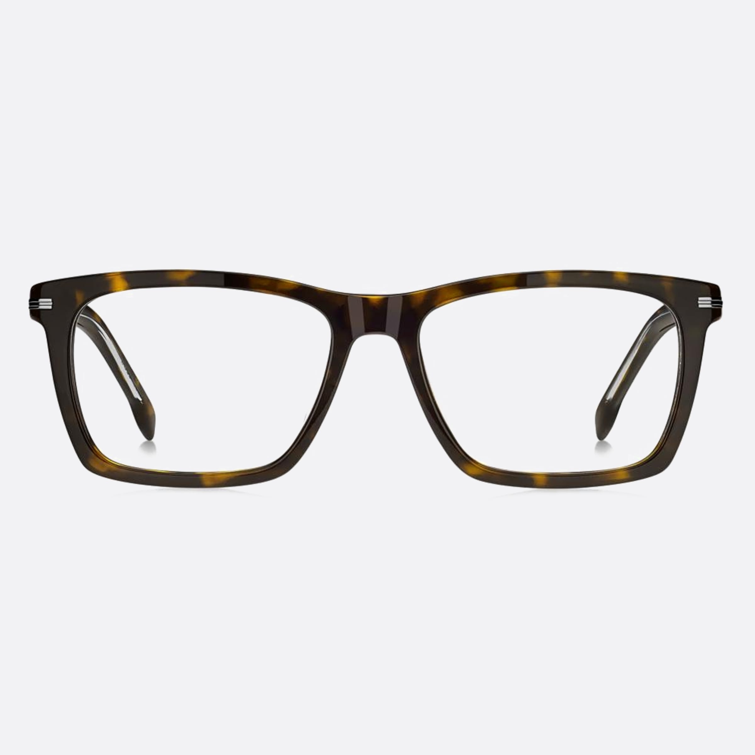 Boss 55mm Boss With Clip Wr7 Havana Squared Polarized Men Sunglasses - Main View