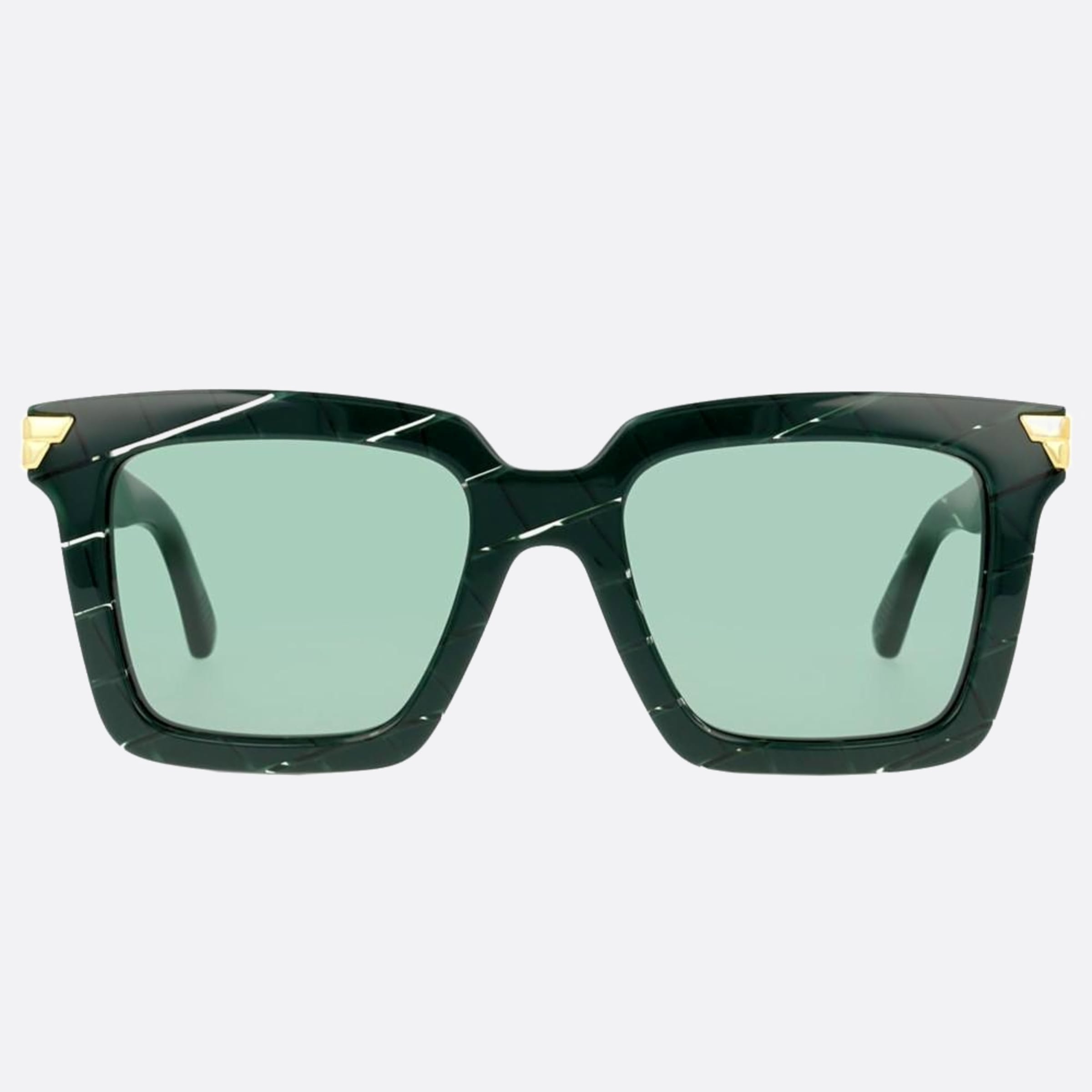 Bottega 53mm Veneta Green Butterfly Woman Sunglasses - Main View