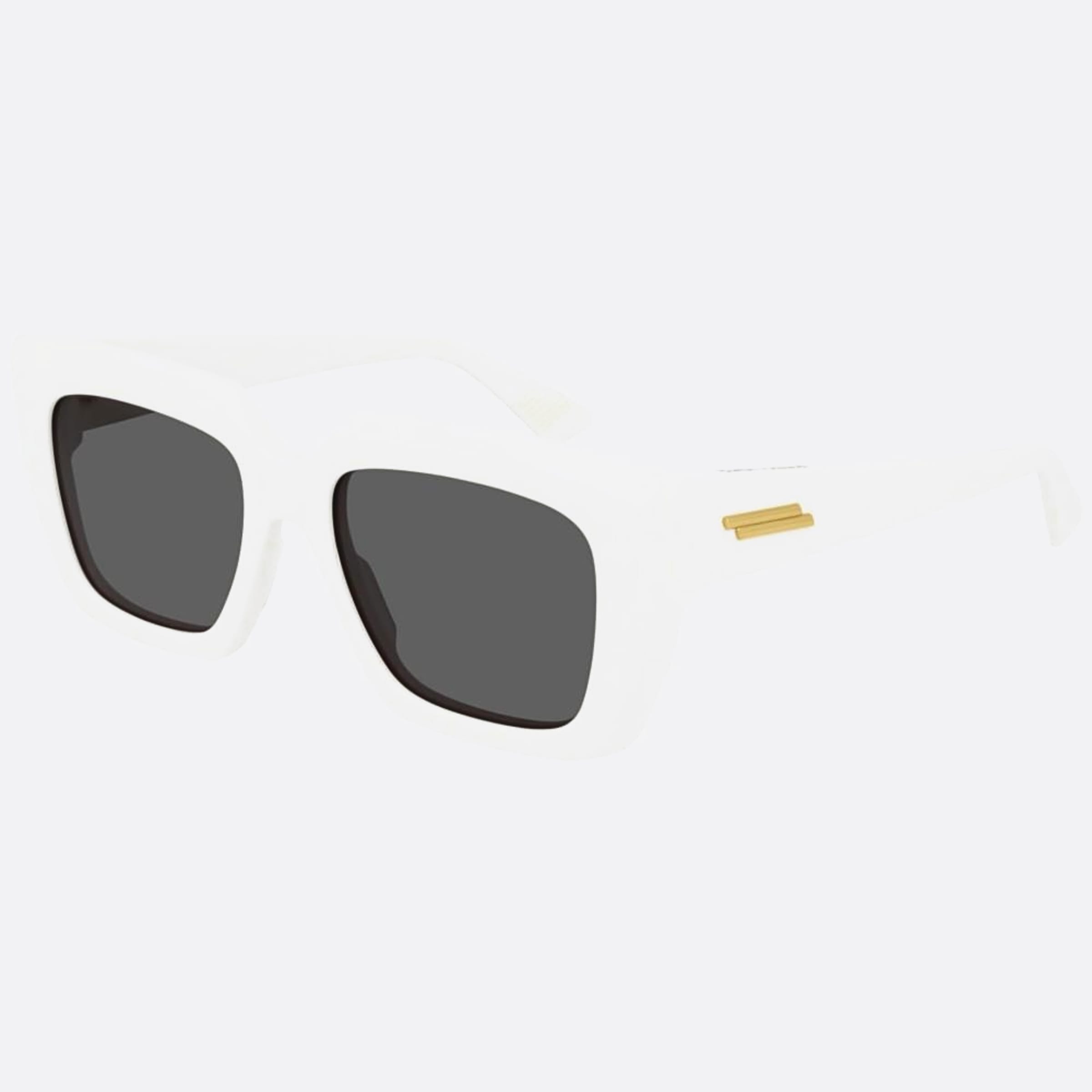 Bottega 52mm Veneta White Geometric Women Sunglasses - Side View