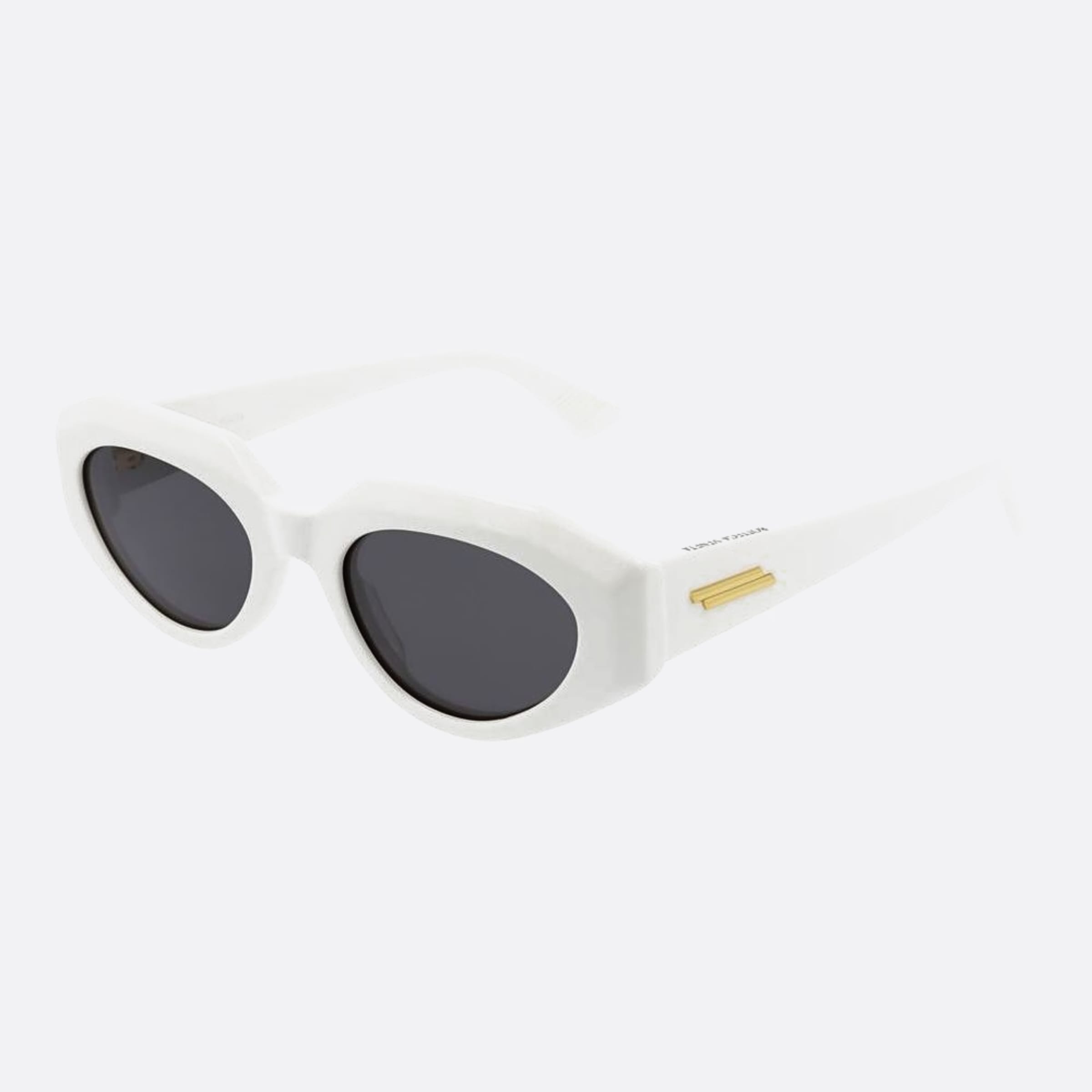 Bottega 52mm Veneta White Geometric Women Sunglasses - Side View