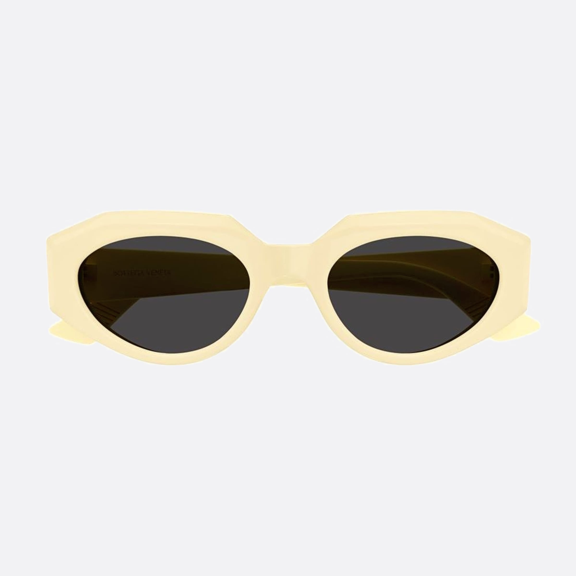 Bottega 52mm Veneta Yellow Geometric Woman Sunglasses - Main View