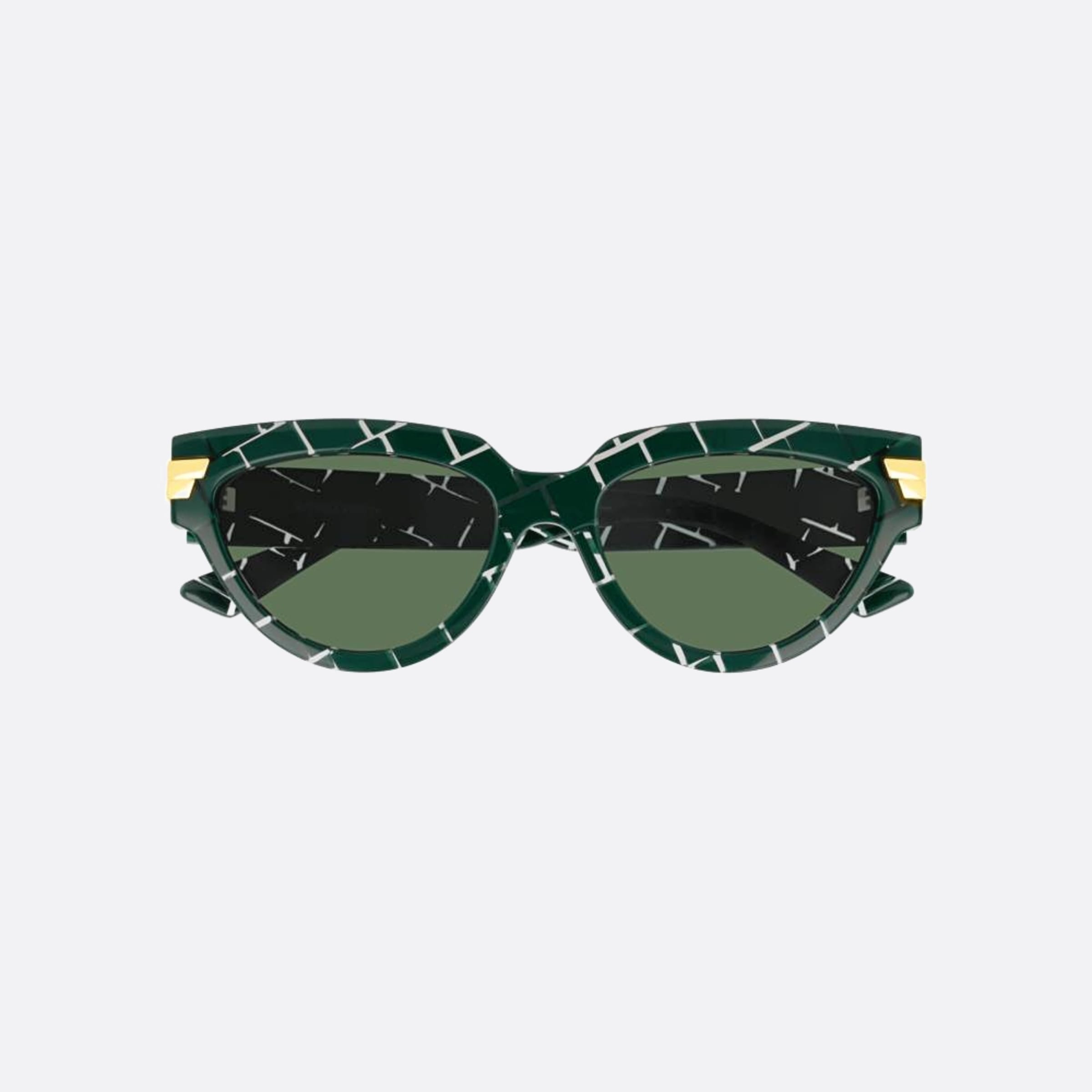 Bottega 55mm Veneta Green Cat Eye Woman Sunglasses - Main View