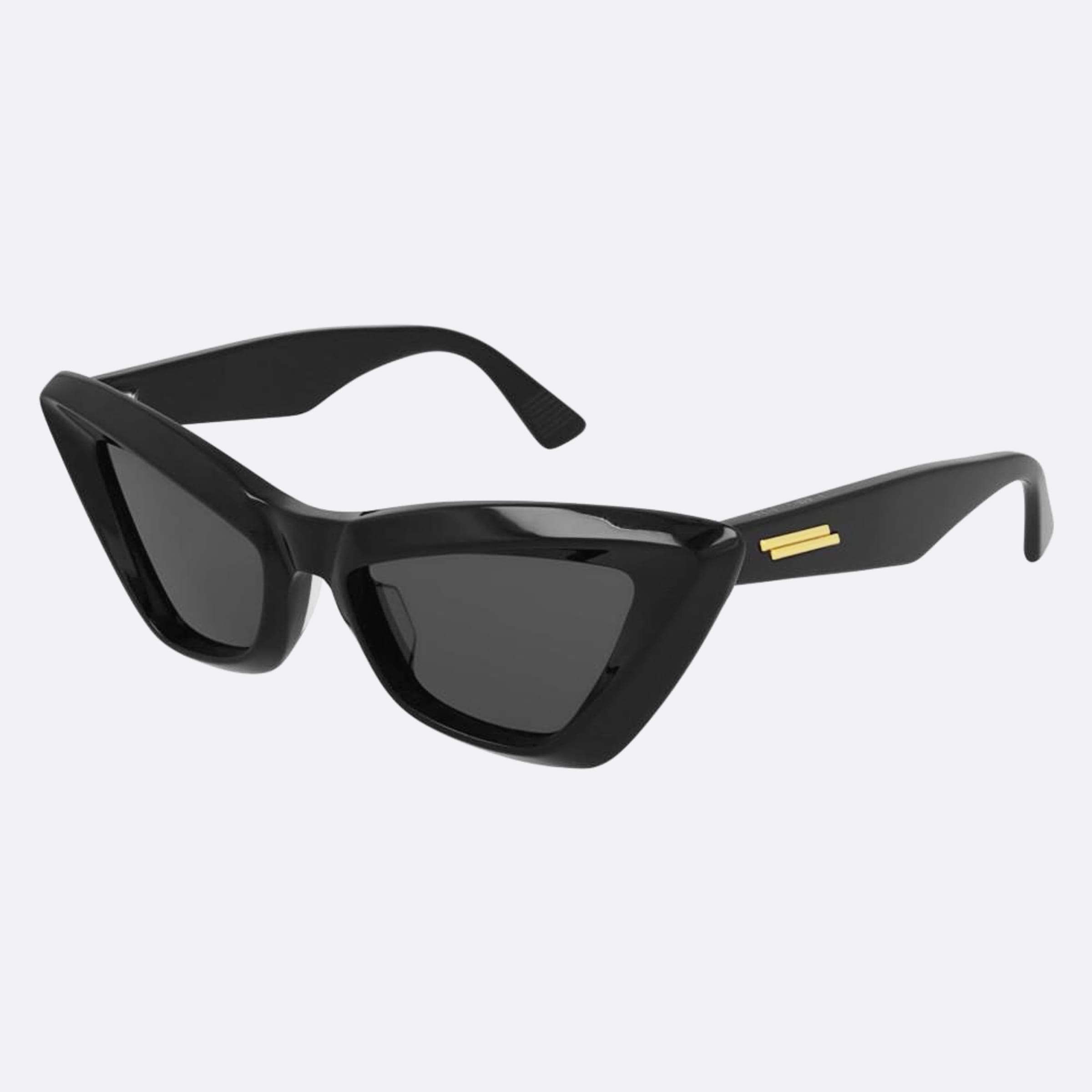 Bottega 53mm Veneta Black Cat Eye Woman Sunglasses - Side View