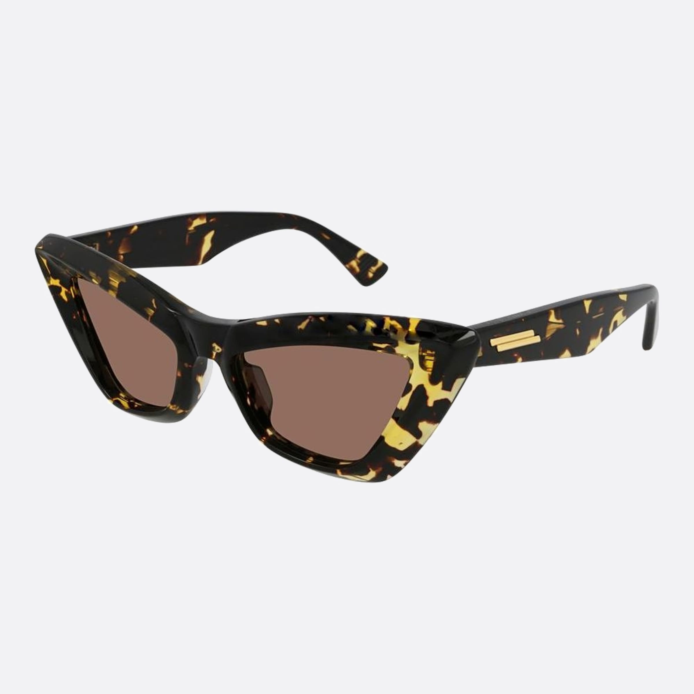 Bottega 53mm Veneta Havana Cat Eye Woman Sunglasses - Side View