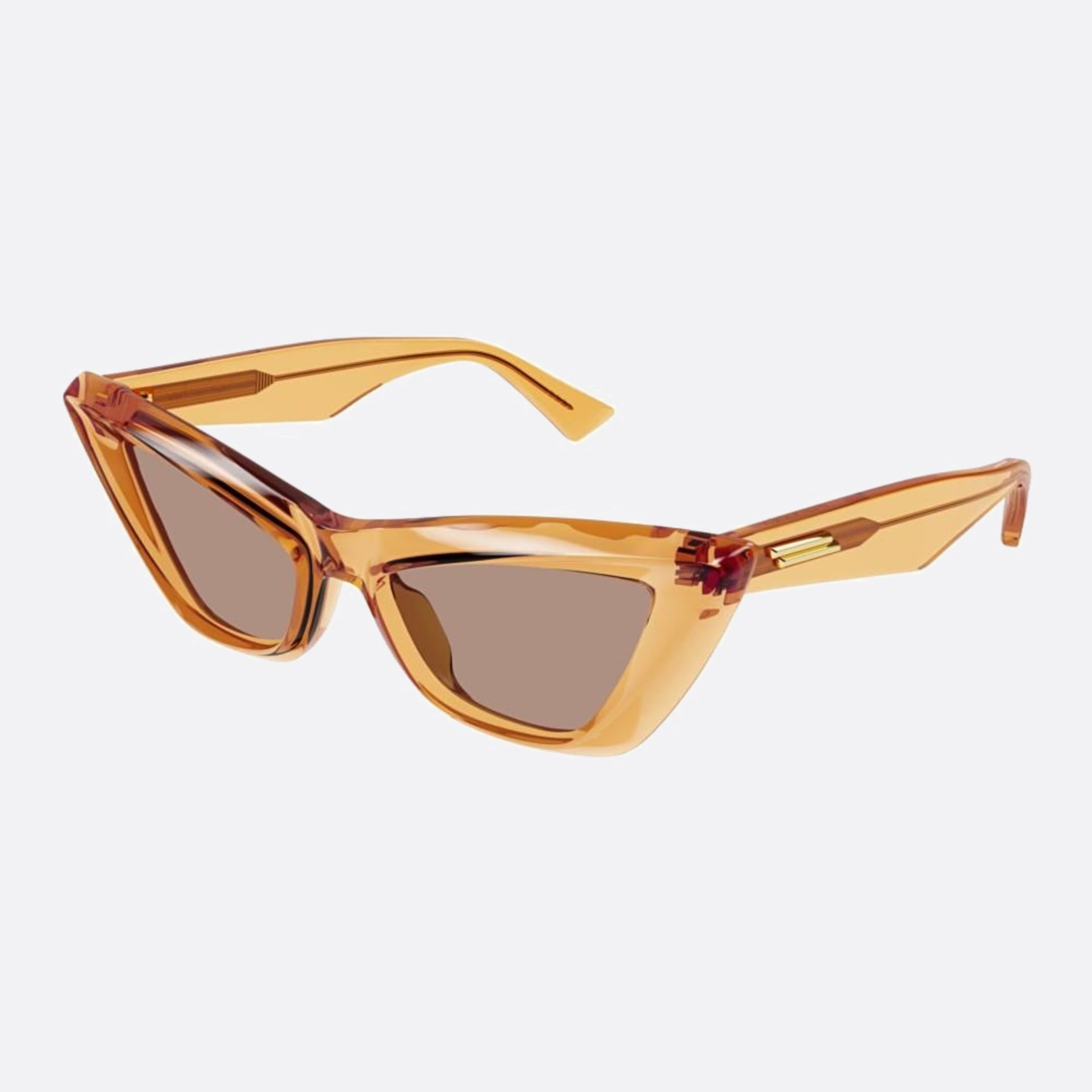 Bottega 53mm Veneta Orange Cat Eye Women Sunglasses - Side View